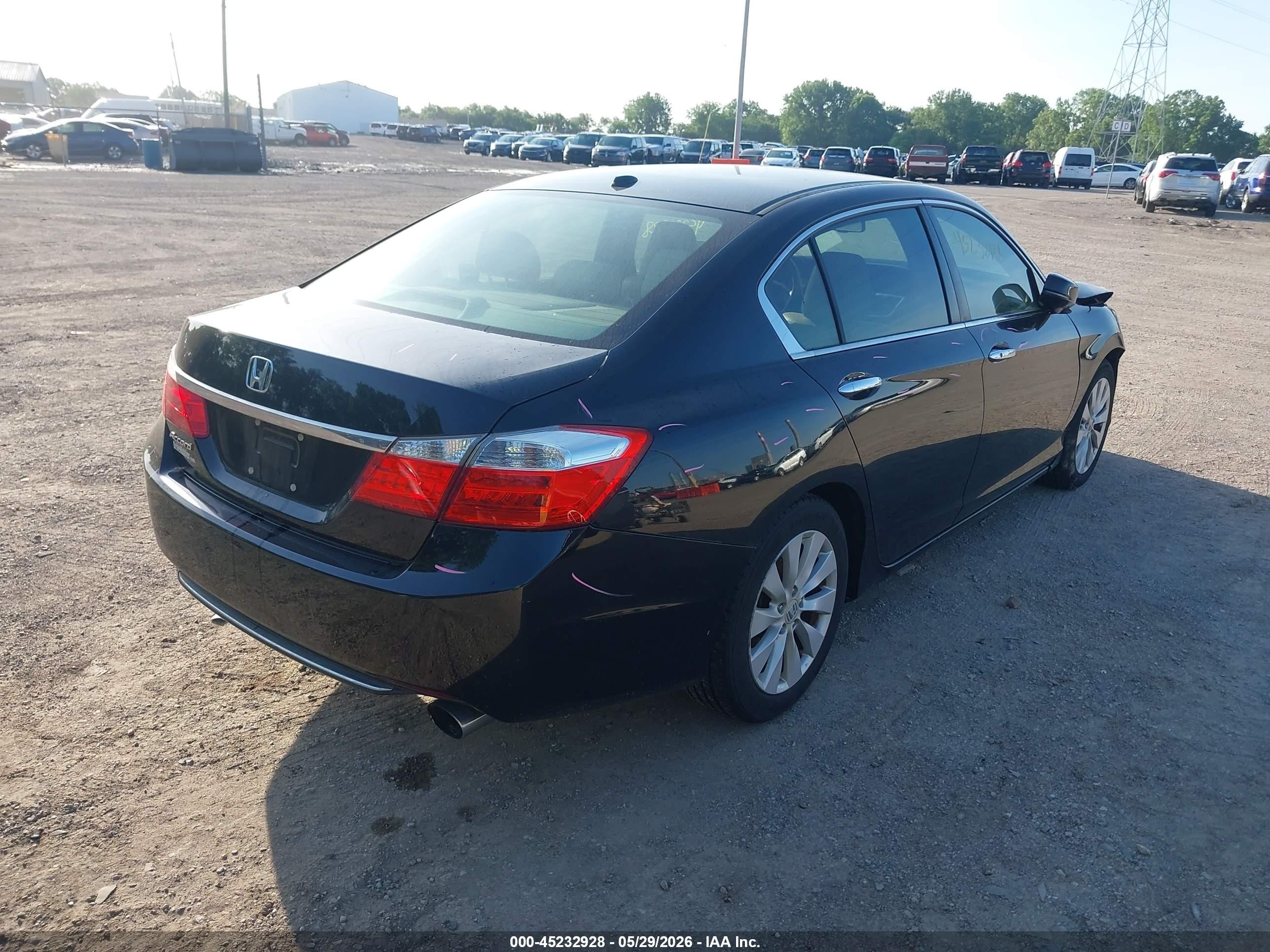 2015 Honda Accord Ex-l Черный vin: 1HGCR2F87FA047722