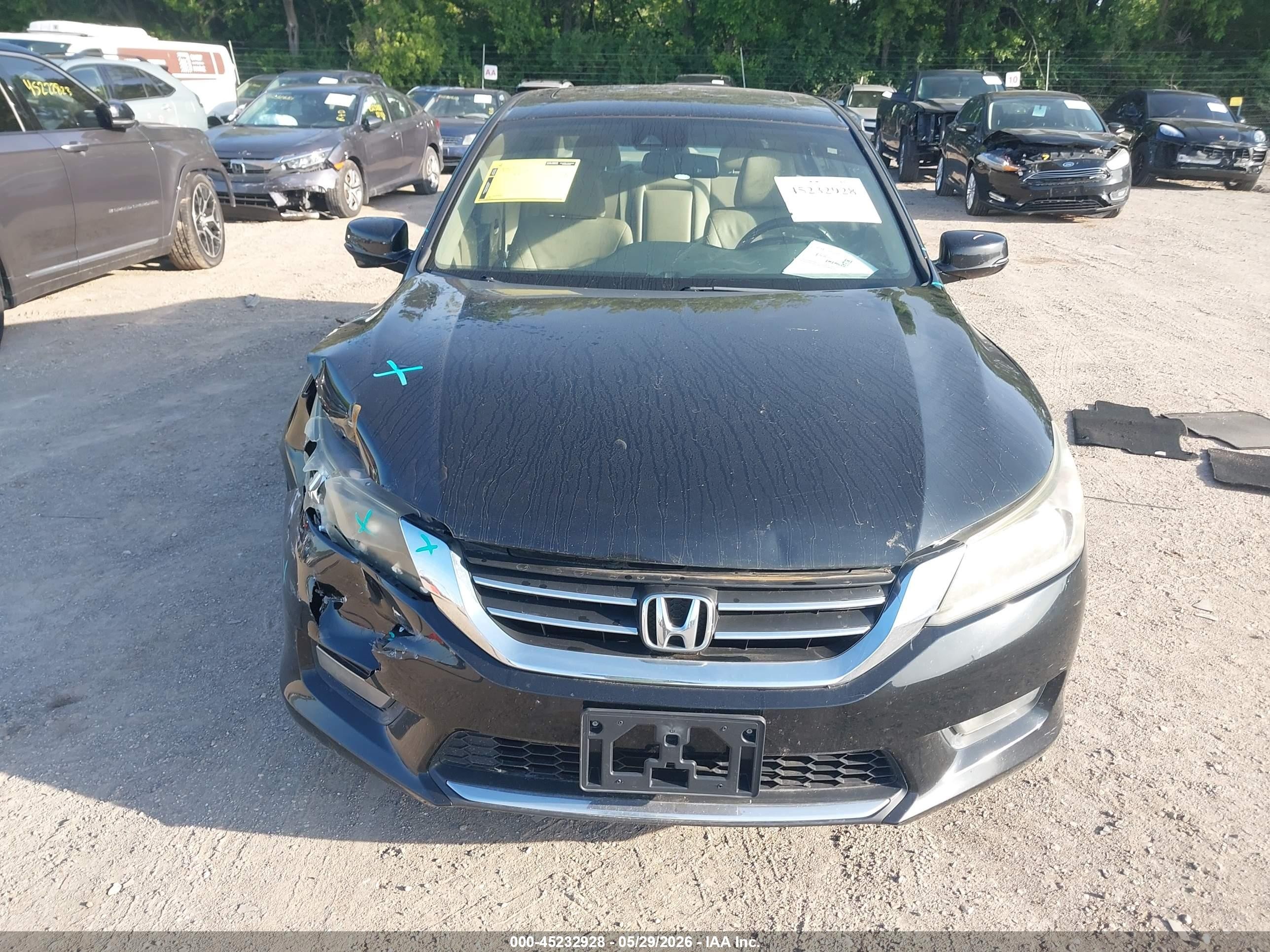 2015 Honda Accord Ex-l Черный vin: 1HGCR2F87FA047722