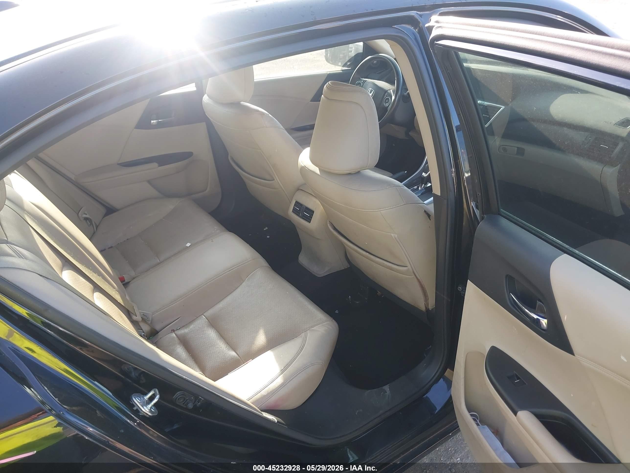 2015 Honda Accord Ex-l Черный vin: 1HGCR2F87FA047722