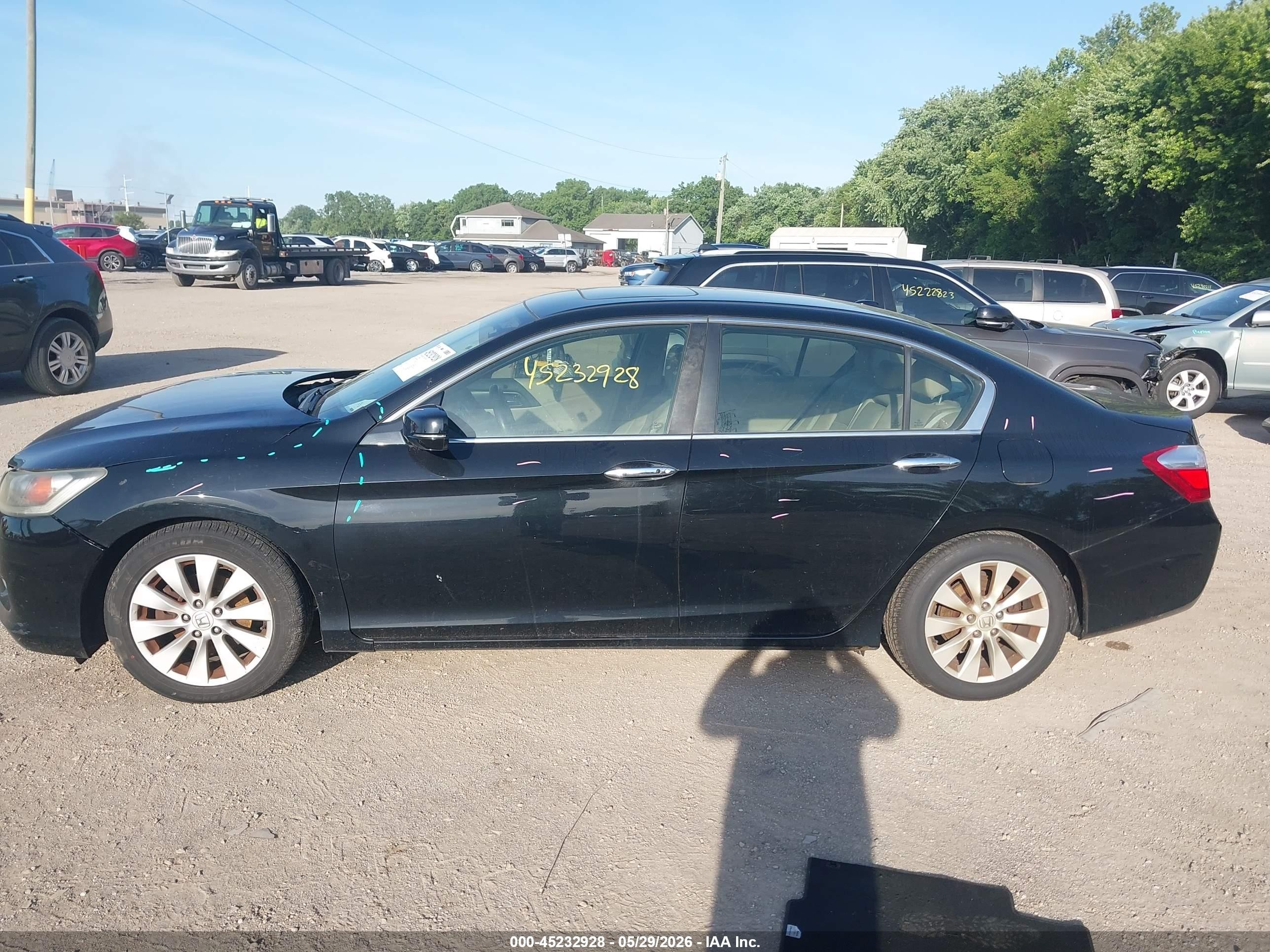 2015 Honda Accord Ex-l Черный vin: 1HGCR2F87FA047722