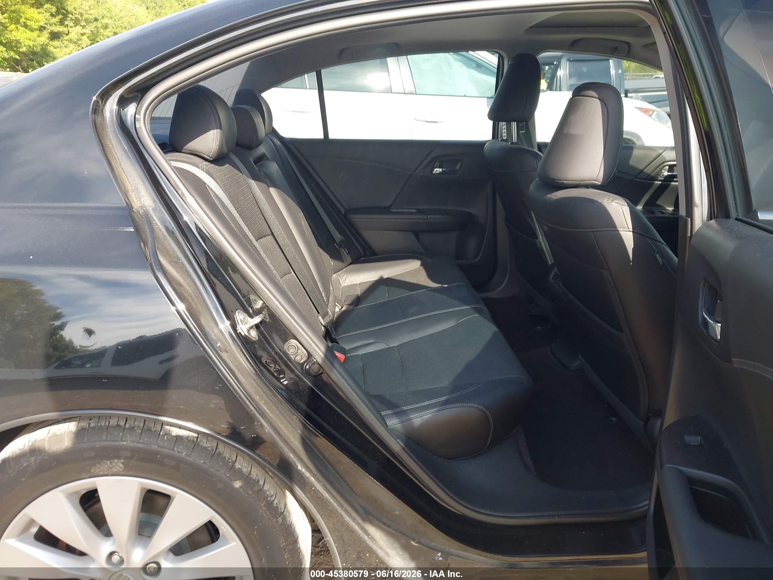 2015 Honda Accord Ex-l Black vin: 1HGCR2F87FA070417