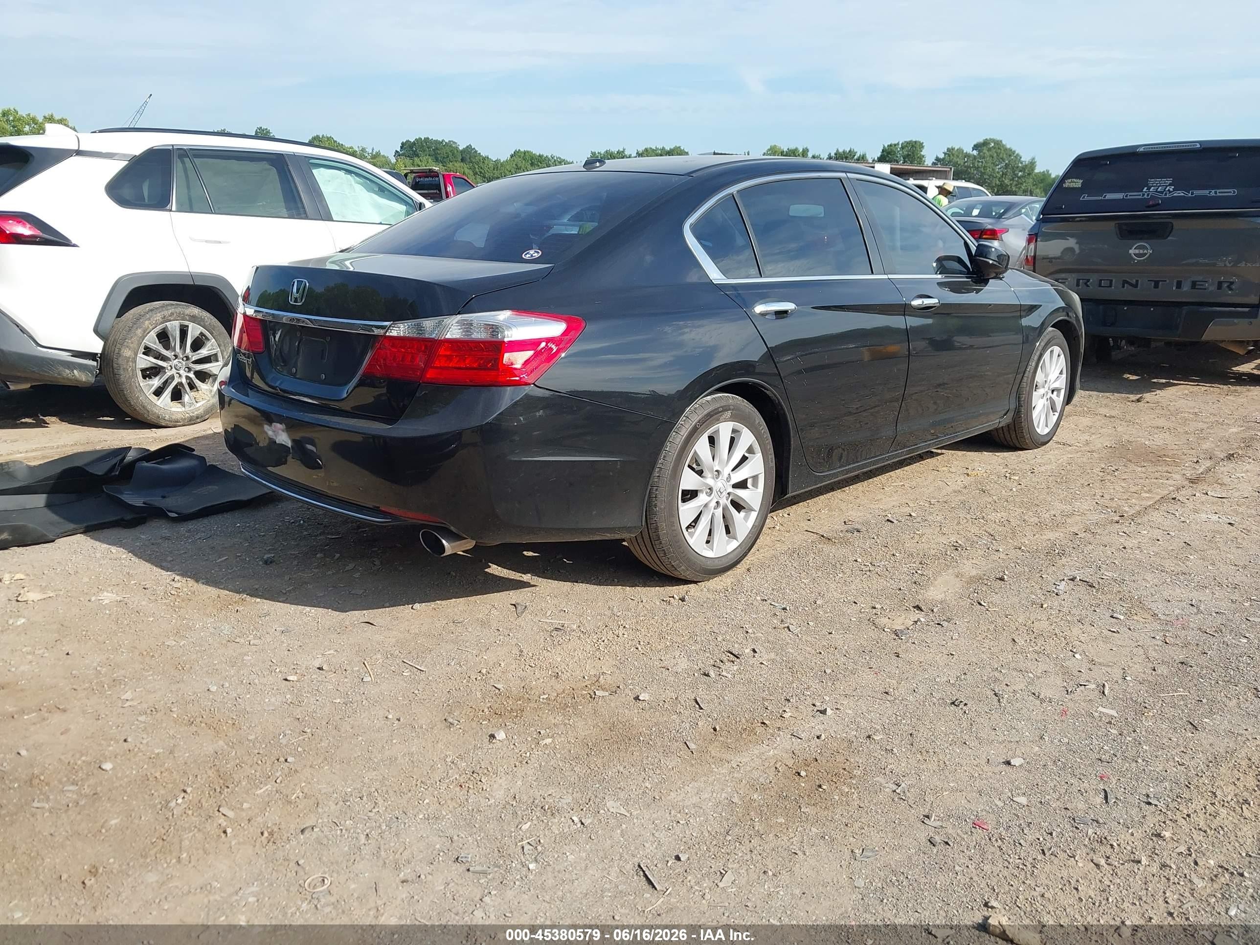 2015 Honda Accord Ex-l Black vin: 1HGCR2F87FA070417