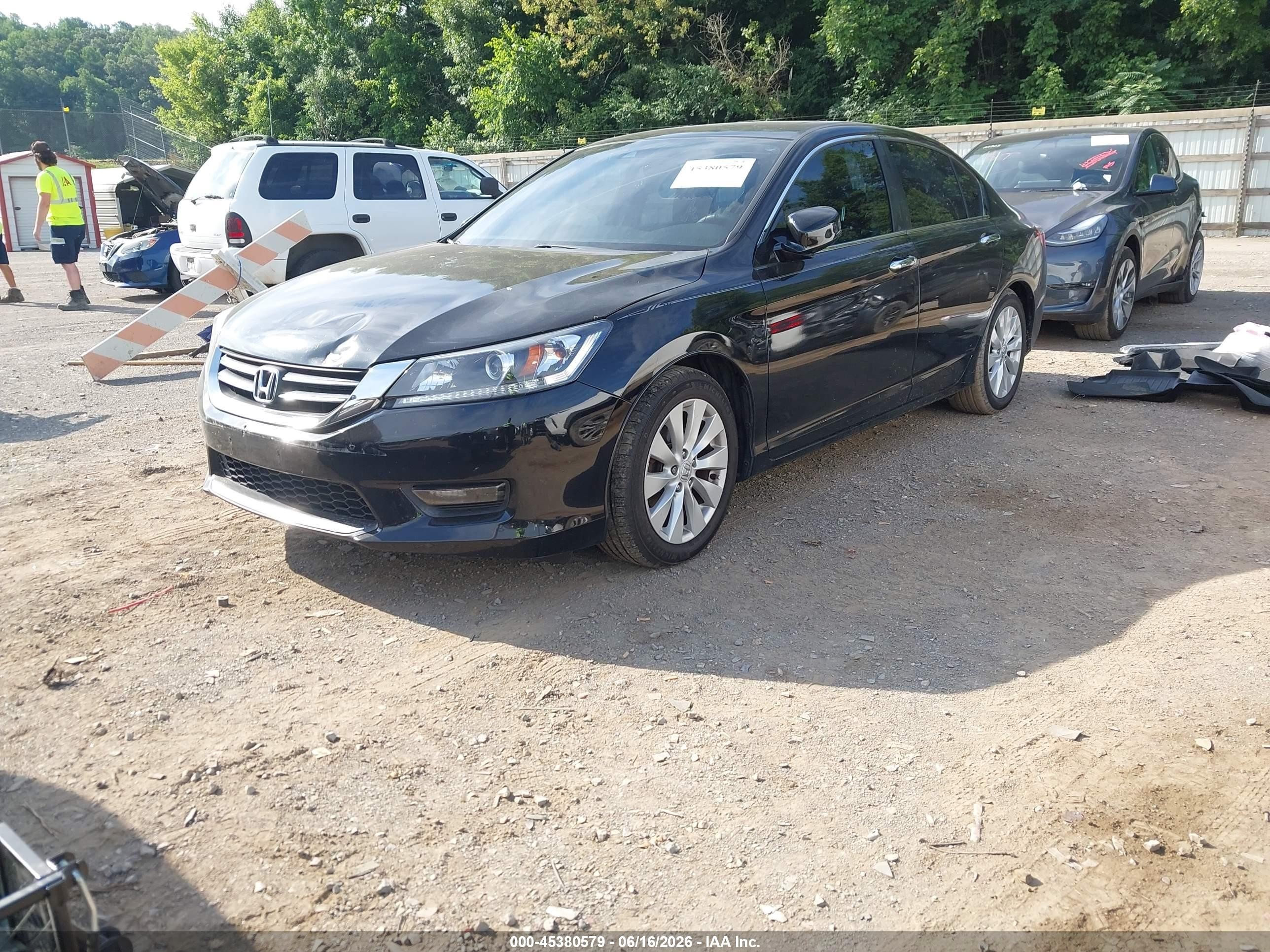 2015 Honda Accord Ex-l Black vin: 1HGCR2F87FA070417
