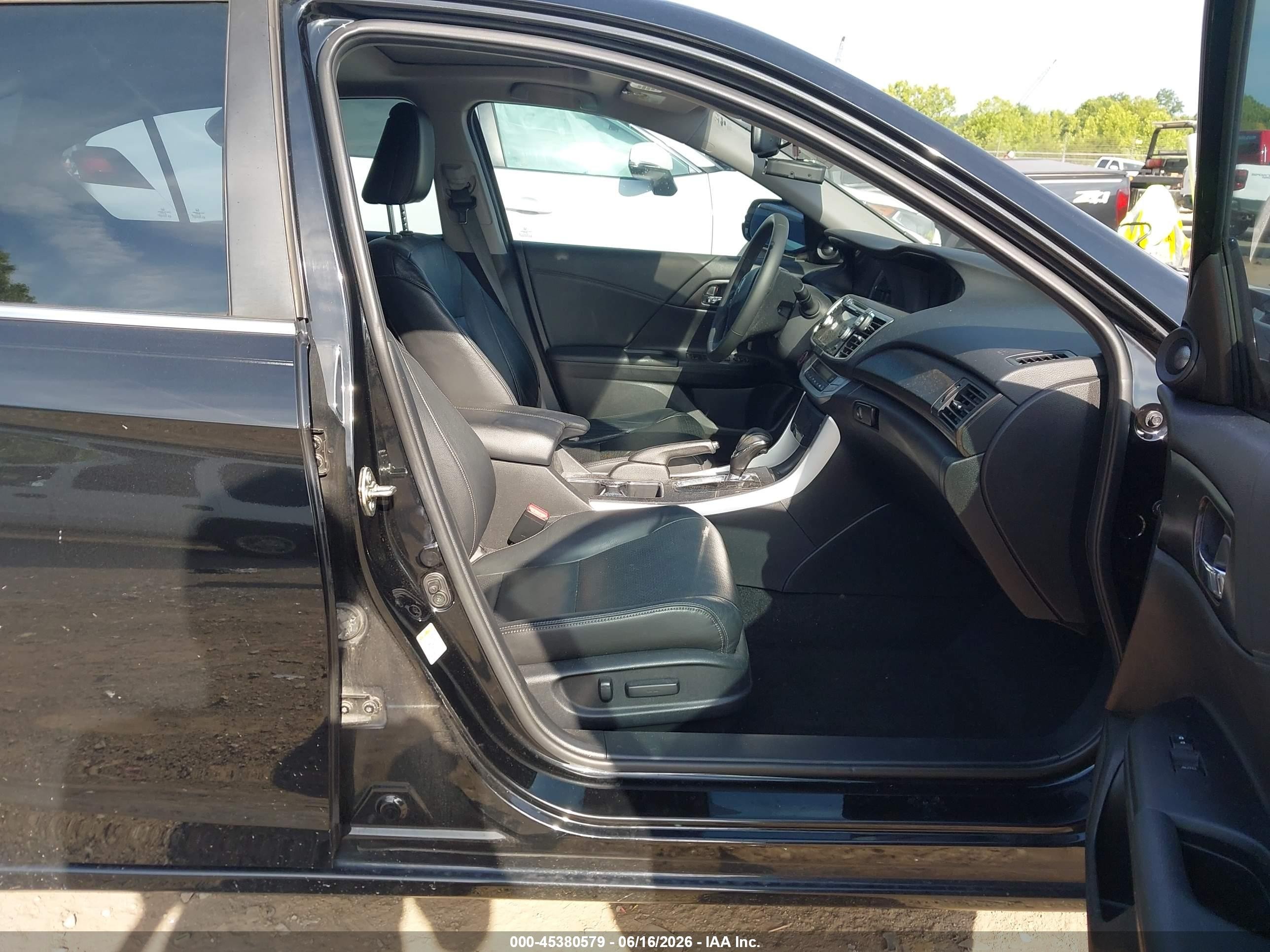 2015 Honda Accord Ex-l Black vin: 1HGCR2F87FA070417