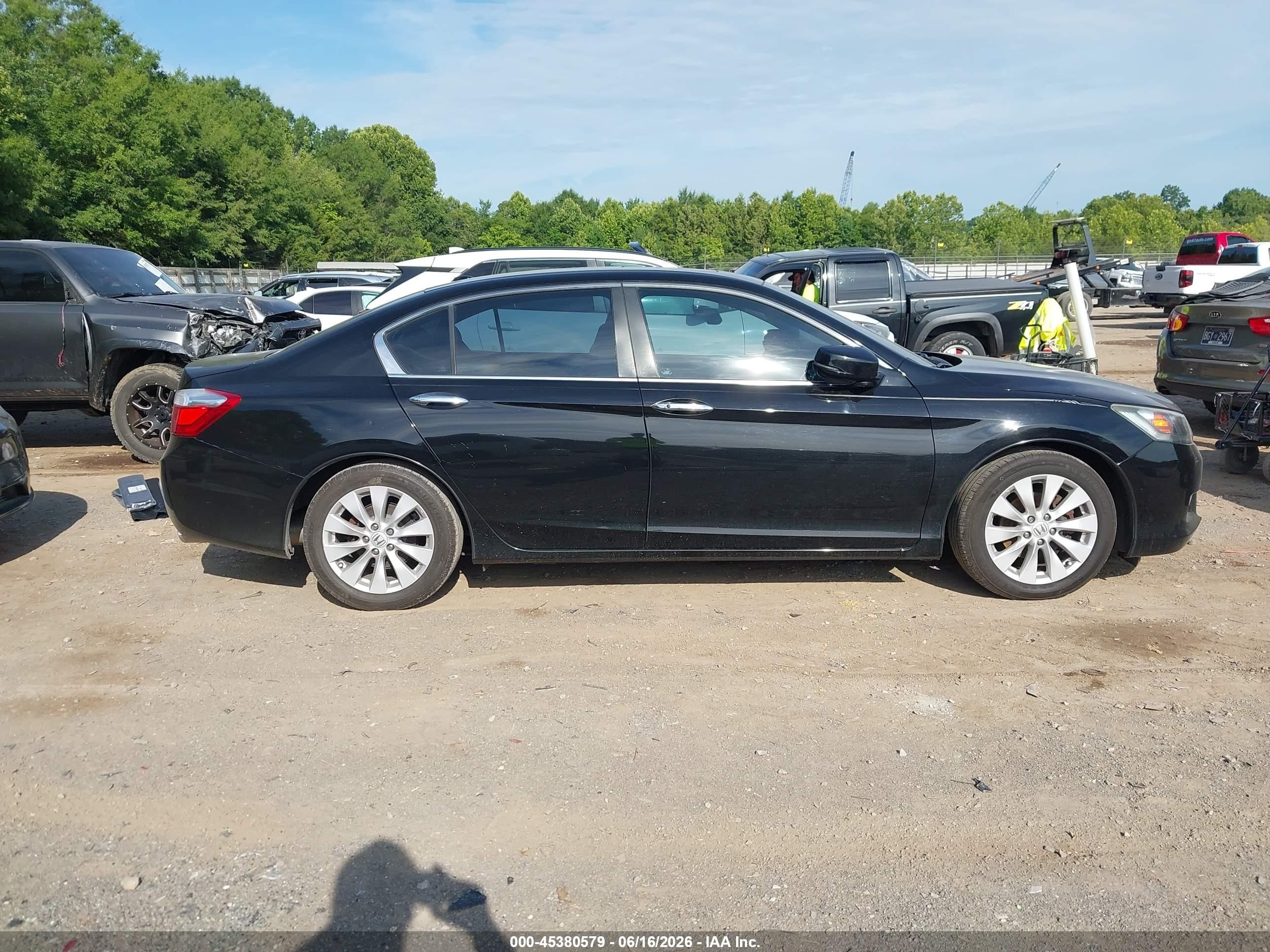 2015 Honda Accord Ex-l Black vin: 1HGCR2F87FA070417