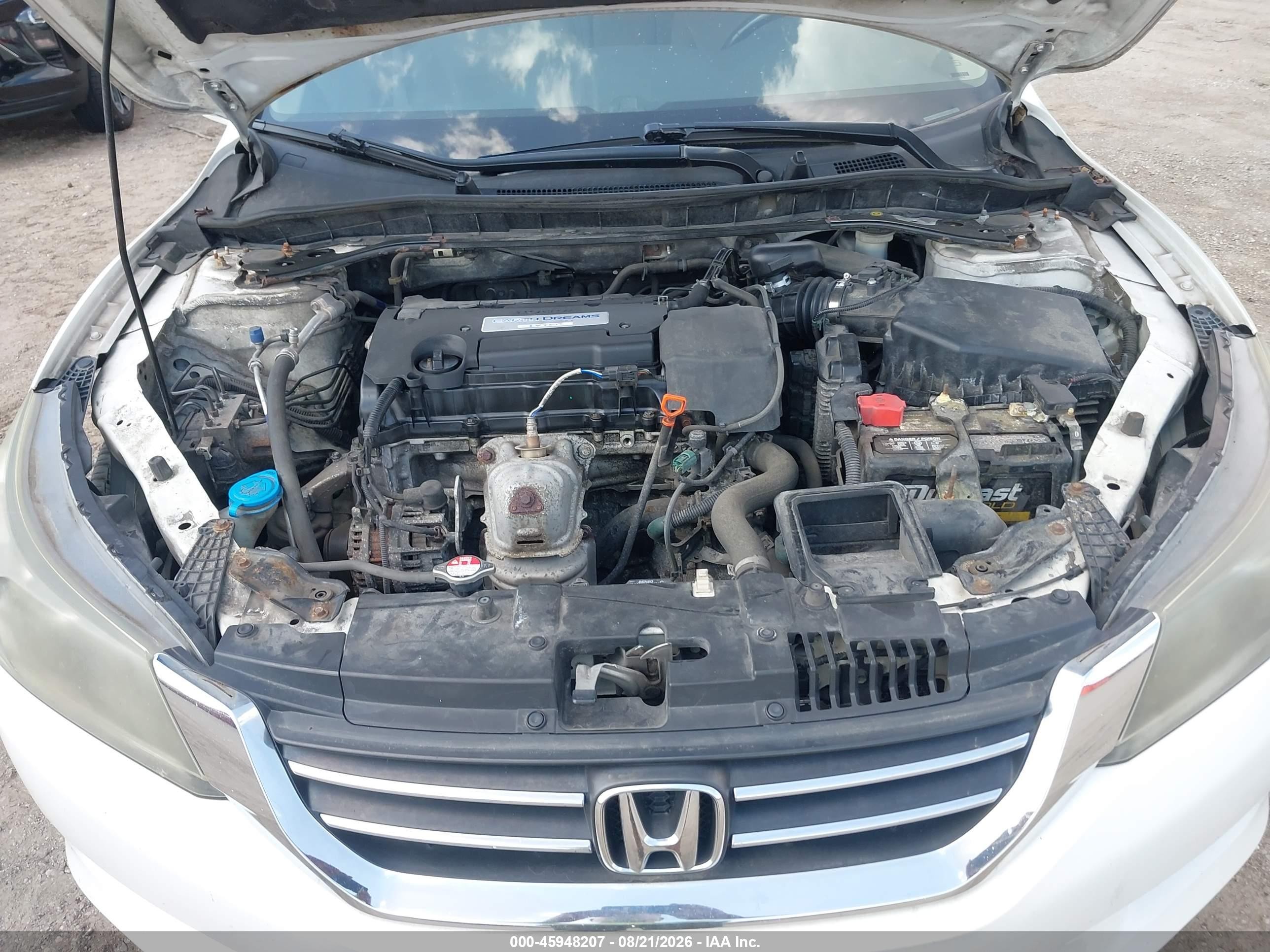 2015 Honda Accord Ex-l White vin: 1HGCR2F87FA096838
