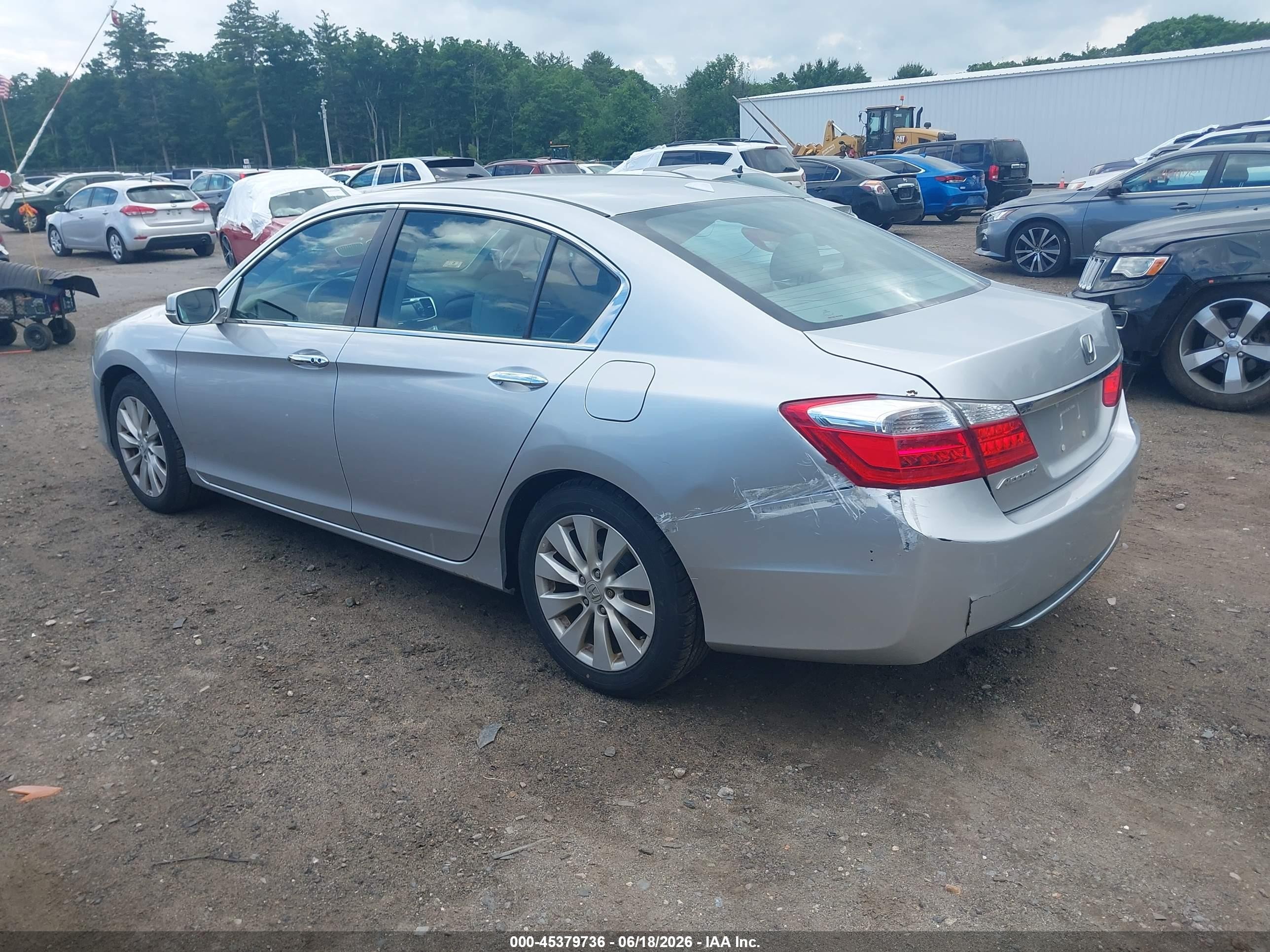 2015 Honda Accord Ex-l Silver vin: 1HGCR2F87FA106025