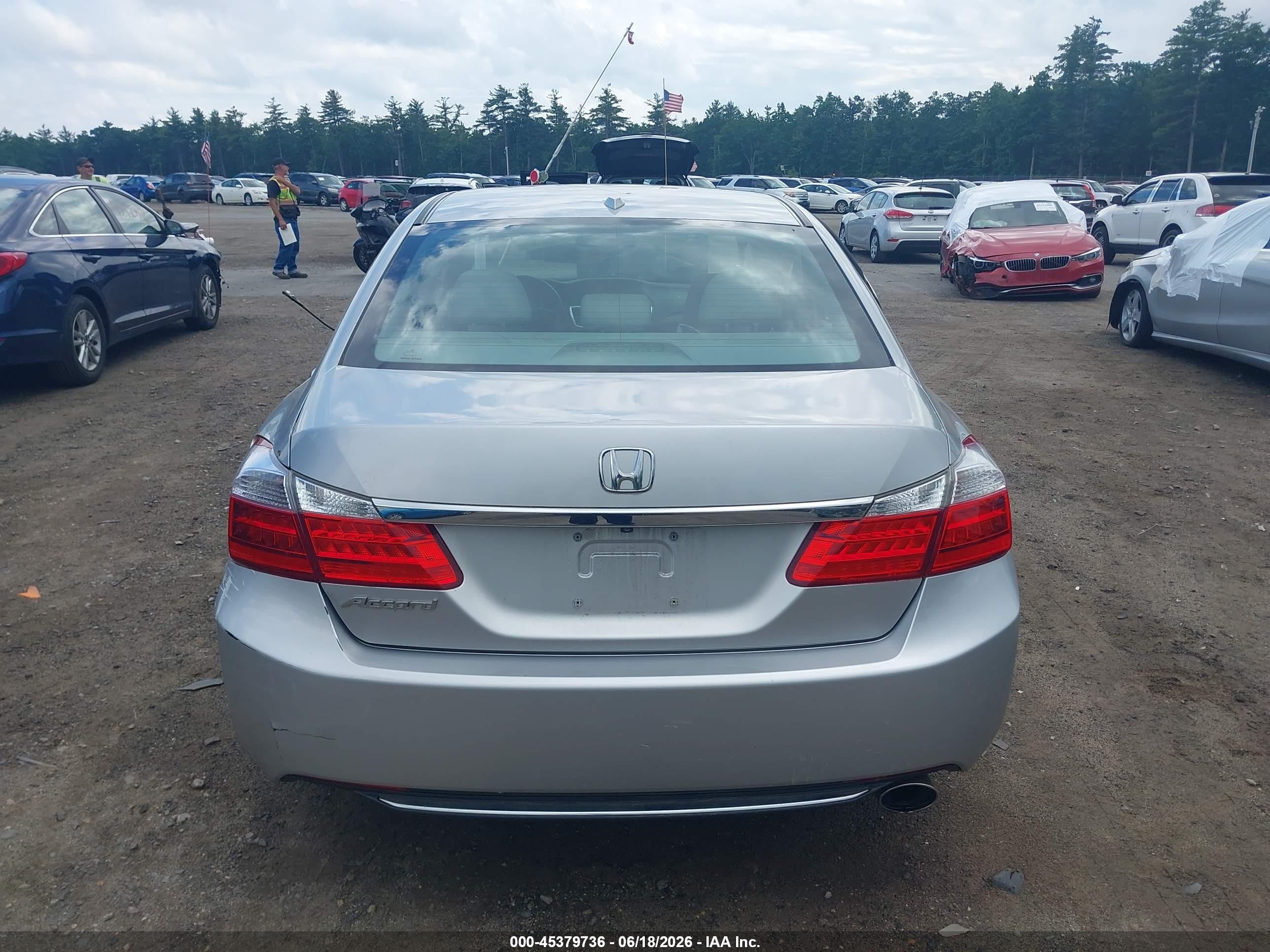 2015 Honda Accord Ex-l Silver vin: 1HGCR2F87FA106025