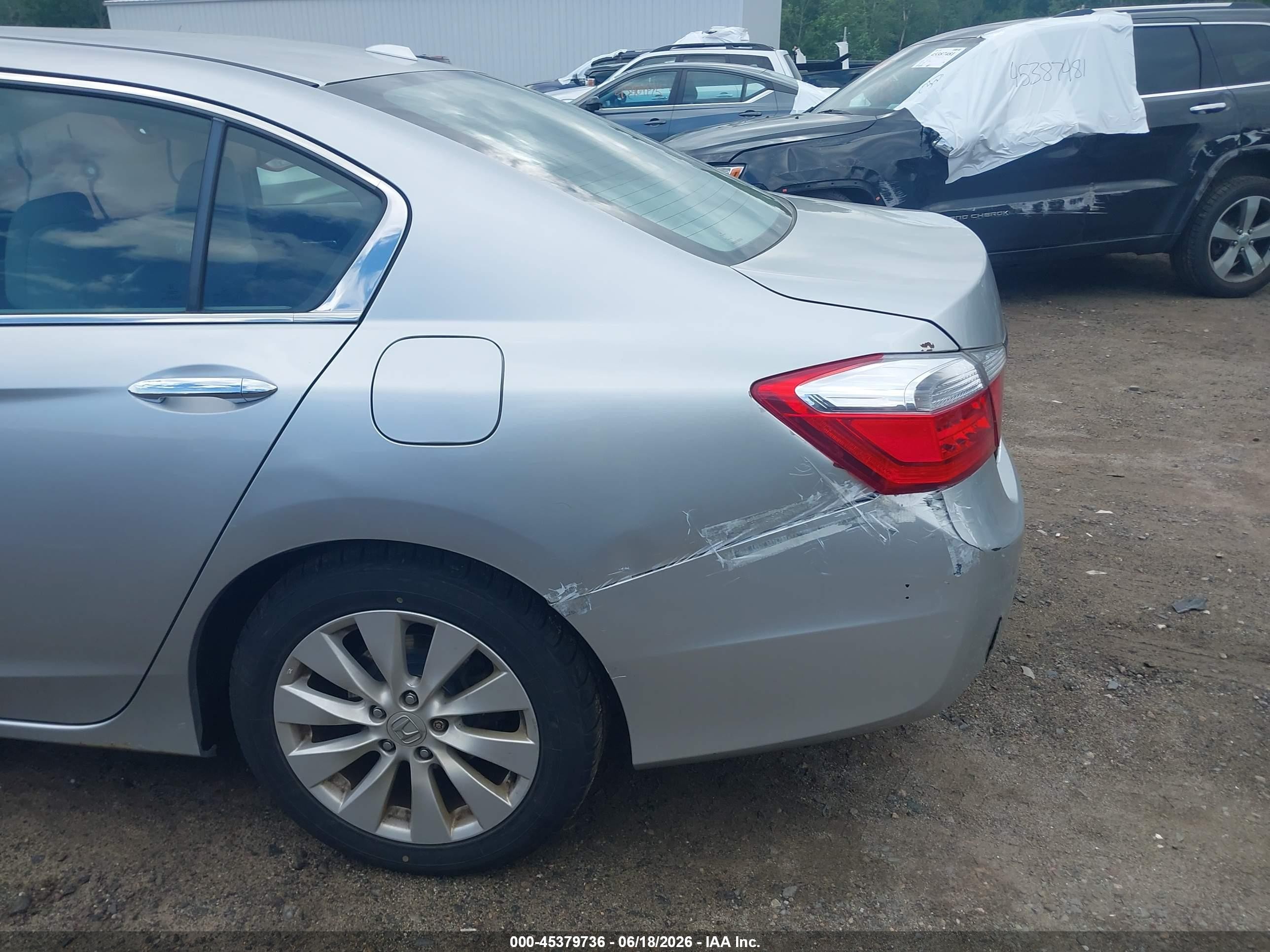 2015 Honda Accord Ex-l Silver vin: 1HGCR2F87FA106025