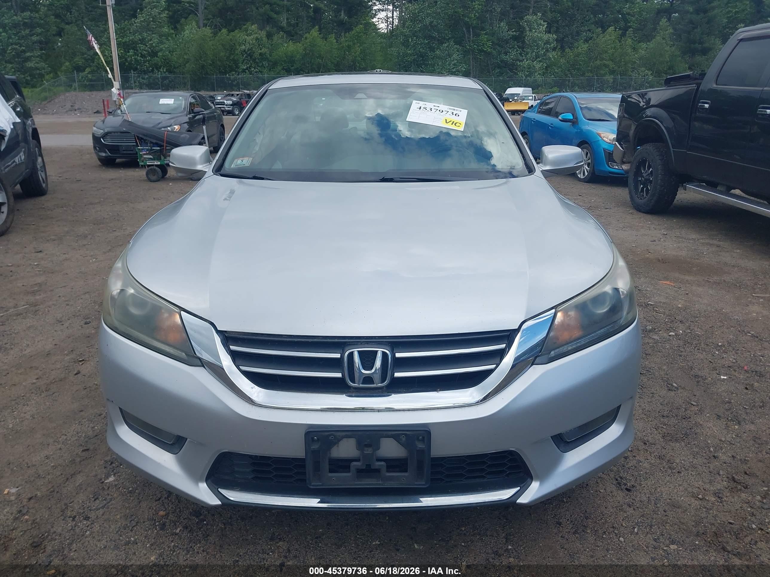 2015 Honda Accord Ex-l Silver vin: 1HGCR2F87FA106025