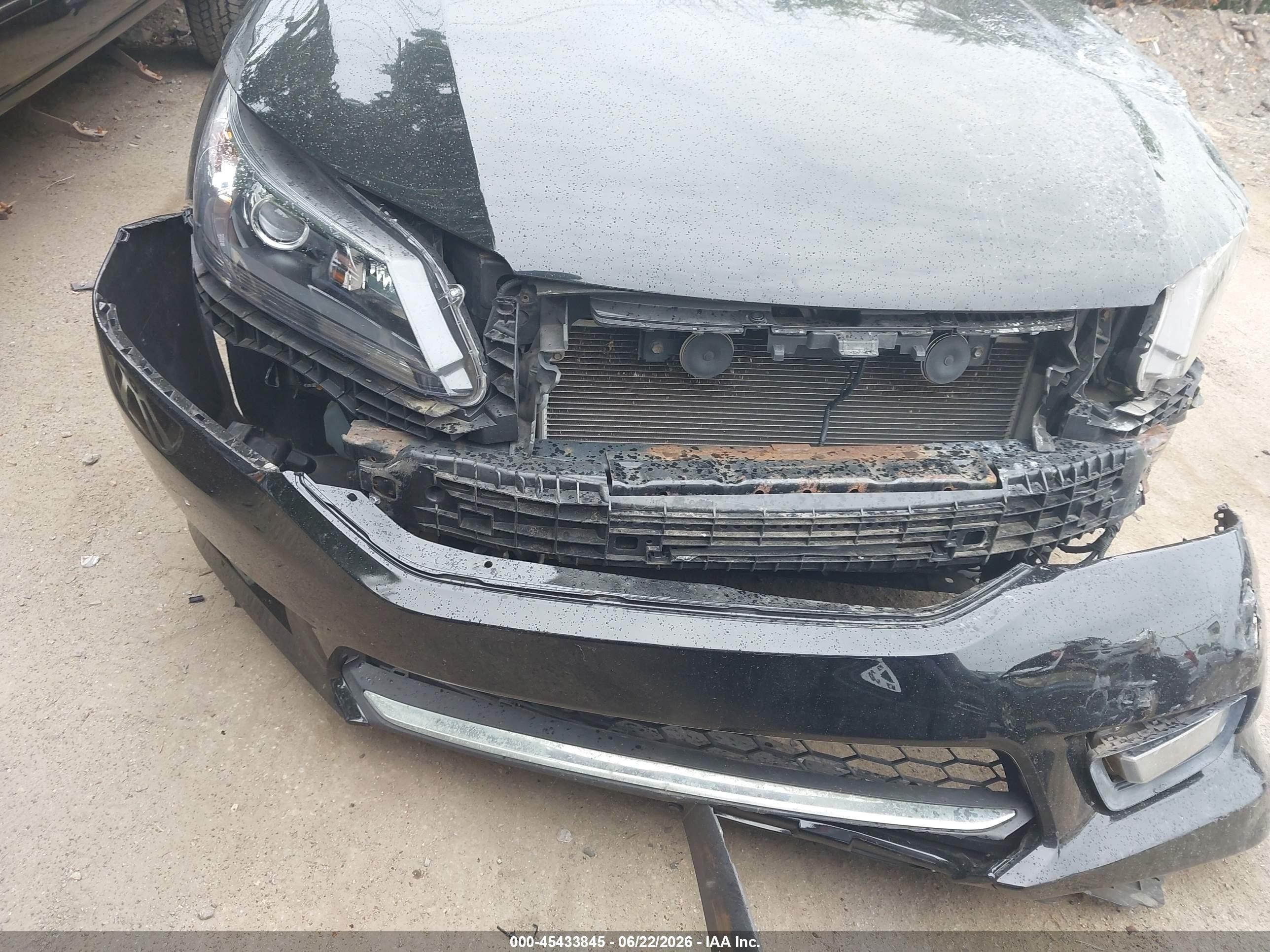 2015 Honda Accord Ex-l Black vin: 1HGCR2F87FA131538