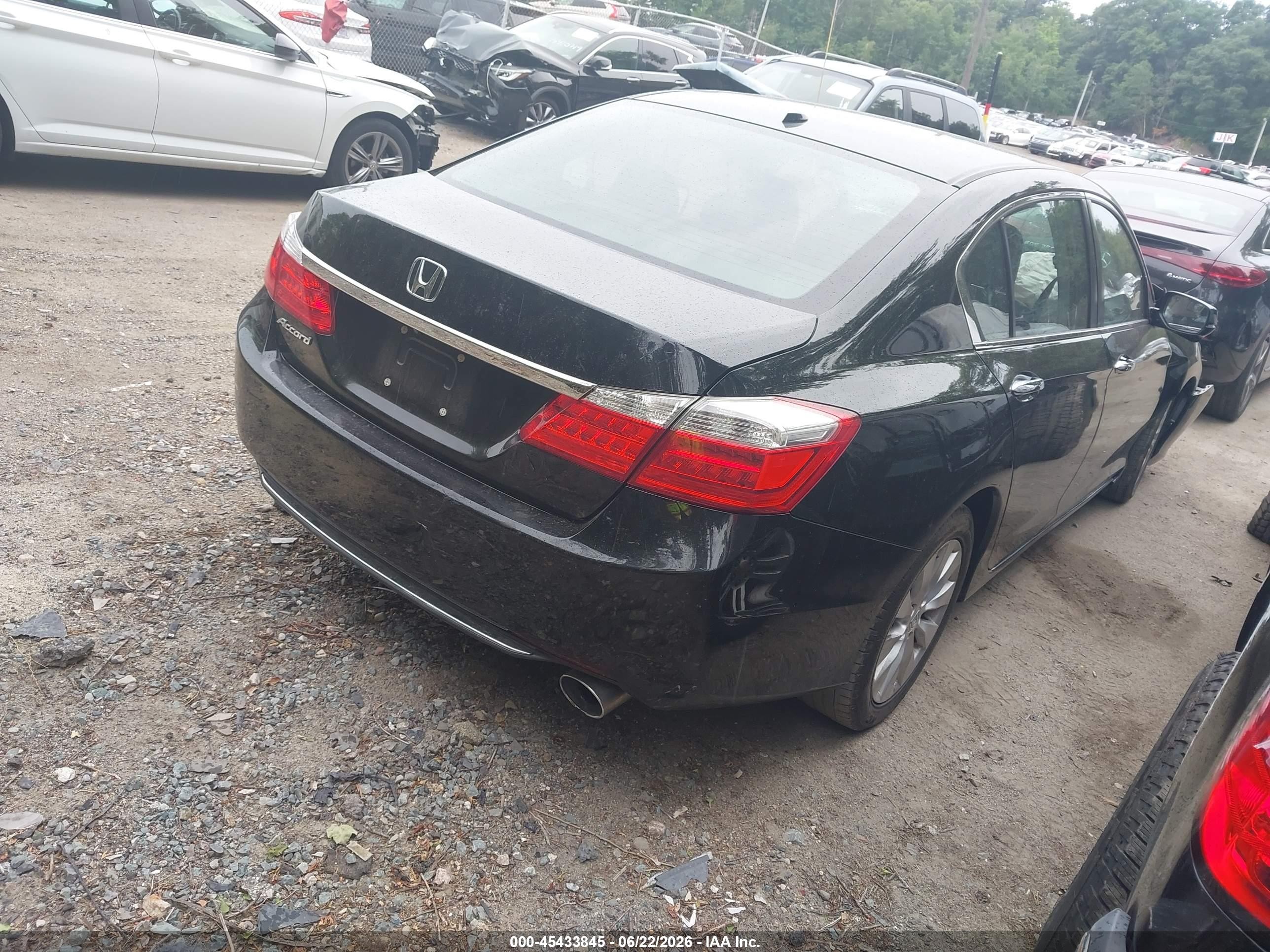 2015 Honda Accord Ex-l Black vin: 1HGCR2F87FA131538