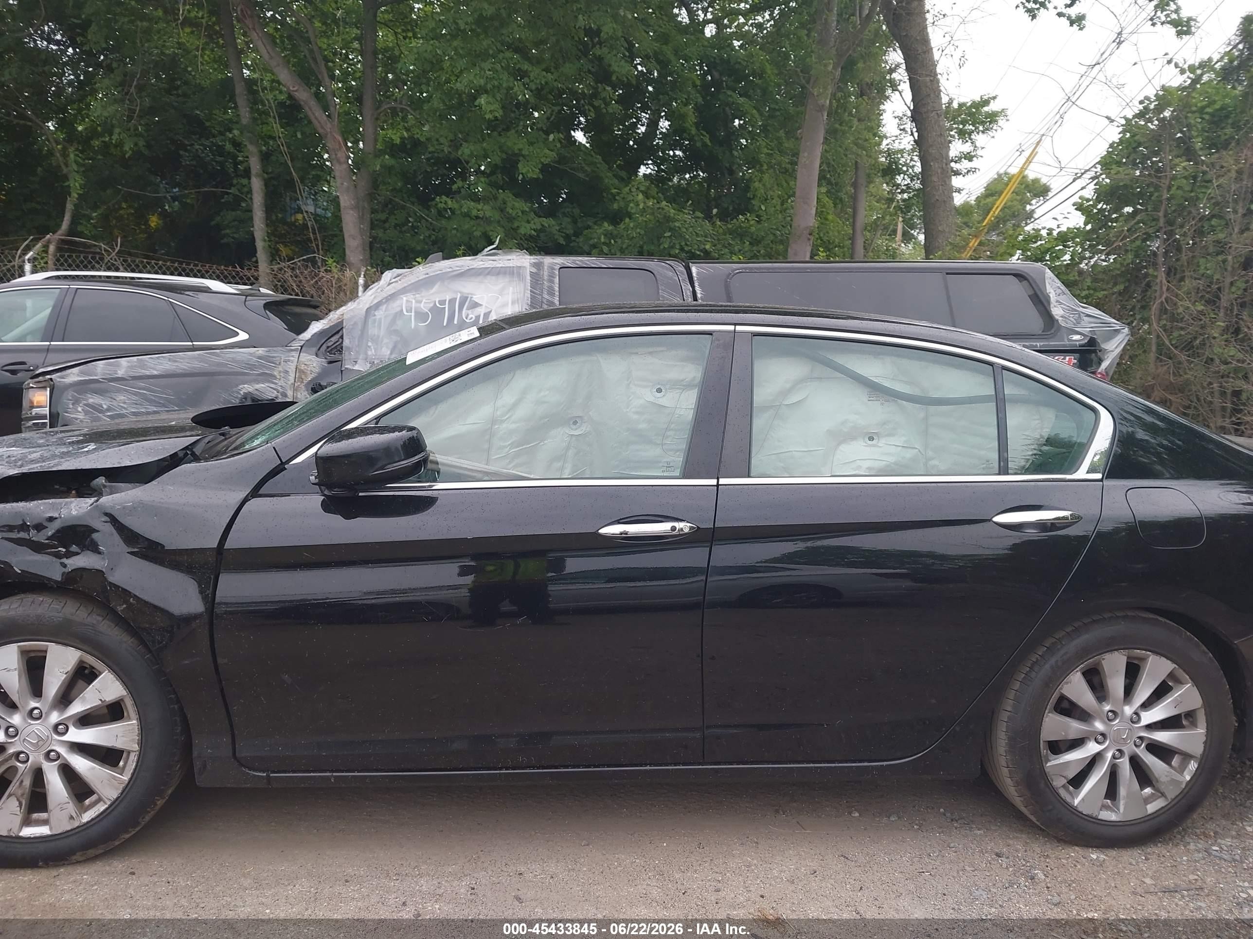 2015 Honda Accord Ex-l Black vin: 1HGCR2F87FA131538