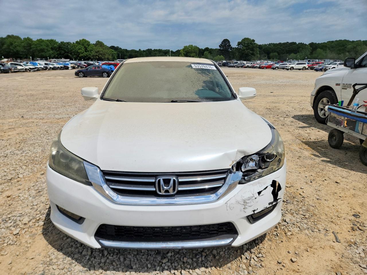 2015 Honda Accord Exl White vin: 1HGCR2F87FA141986