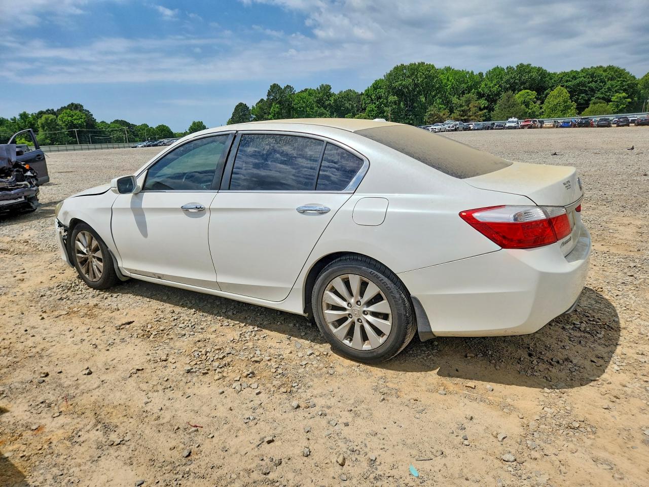 2015 Honda Accord Exl White vin: 1HGCR2F87FA141986