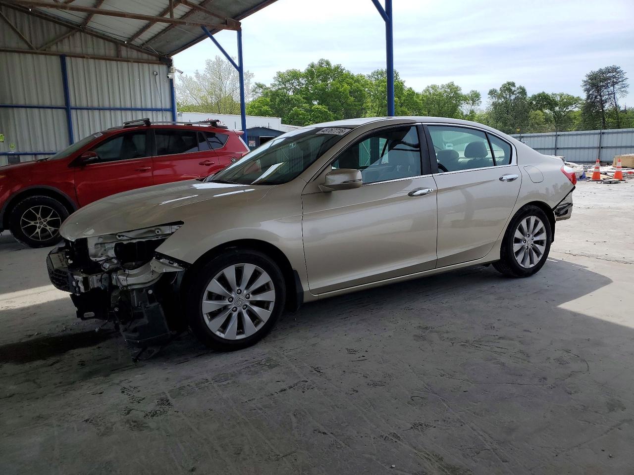 2015 Honda Accord Exl Cream vin: 1HGCR2F87FA143530