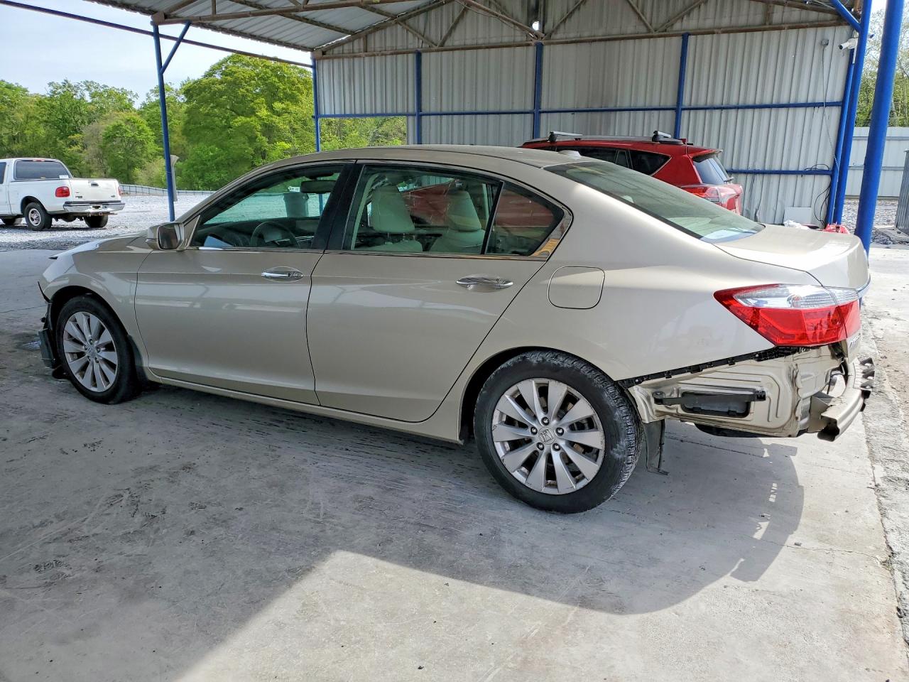 2015 Honda Accord Exl Cream vin: 1HGCR2F87FA143530