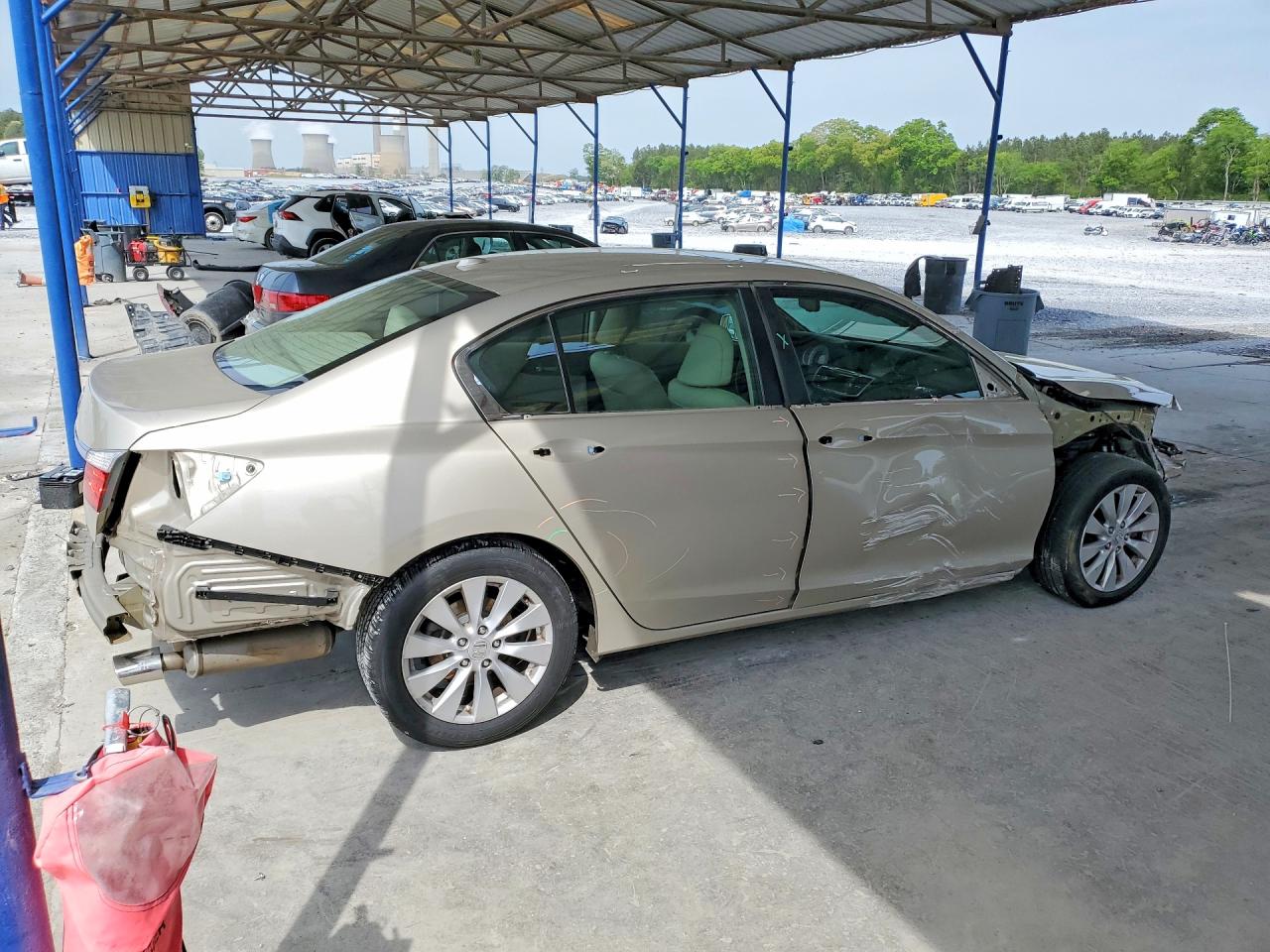2015 Honda Accord Exl Cream vin: 1HGCR2F87FA143530