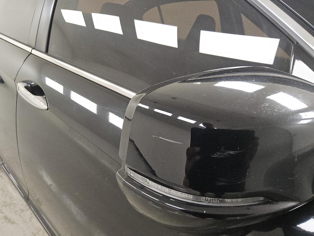 2015 Honda Accord Exl Black vin: 1HGCR2F87FA160005 Damage: Rf Mirror Cover, Heavy Scratch, 1 To 2 Inches