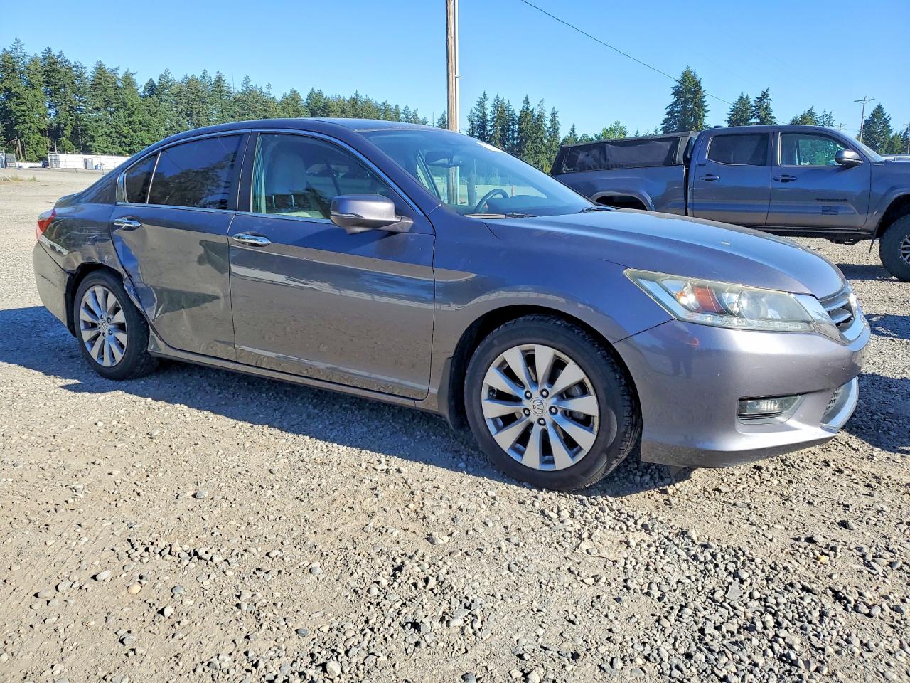 2015 Honda Accord Exl Gray vin: 1HGCR2F87FA160246