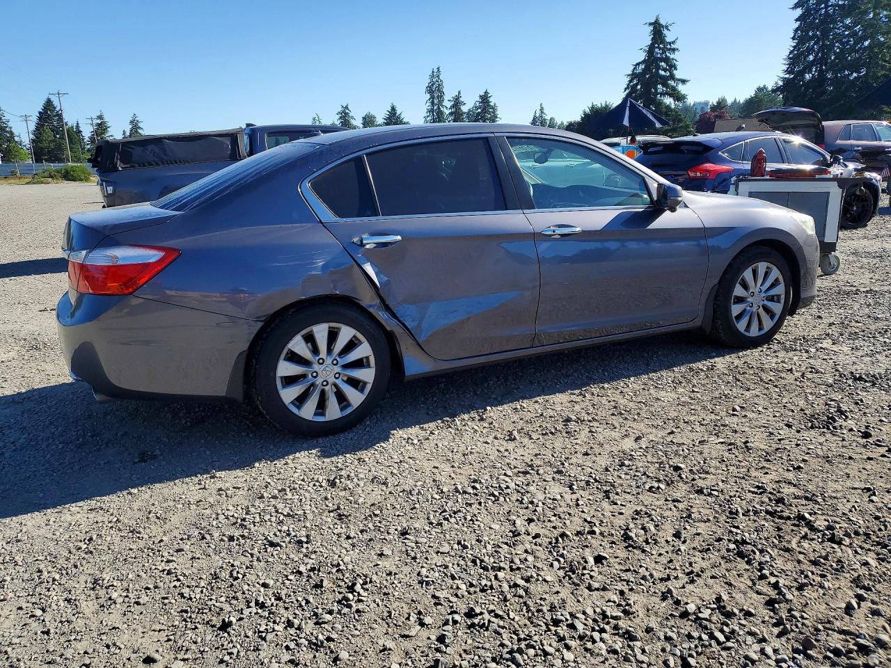2015 Honda Accord Exl Gray vin: 1HGCR2F87FA160246