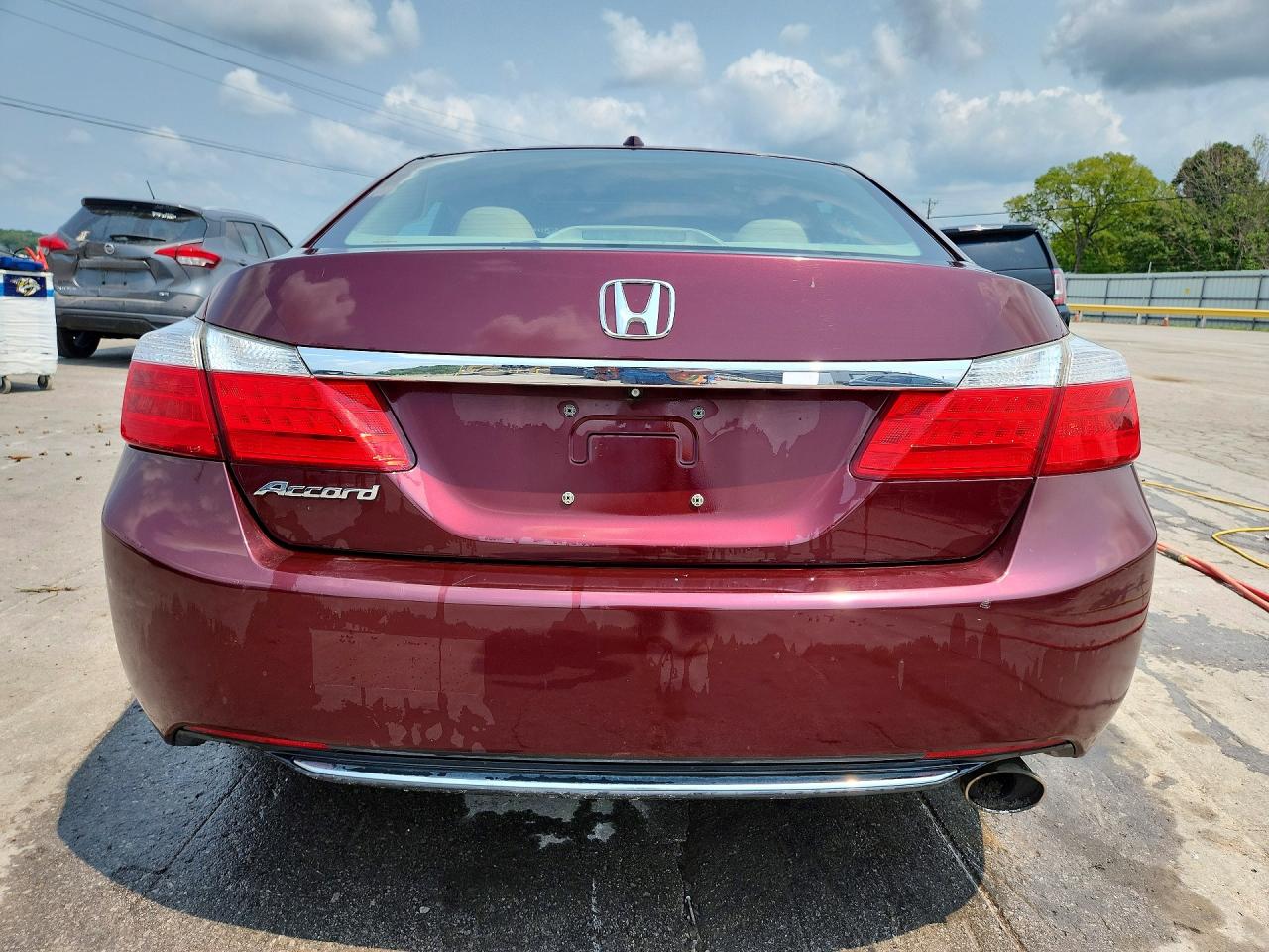 2015 Honda Accord Exl Burgundy vin: 1HGCR2F87FA175653