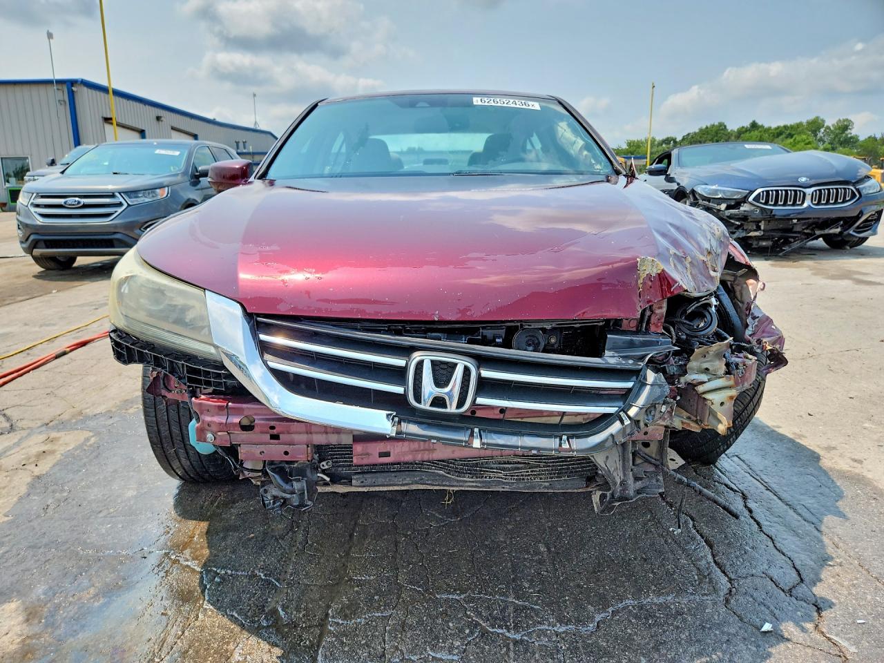 2015 Honda Accord Exl Burgundy vin: 1HGCR2F87FA175653