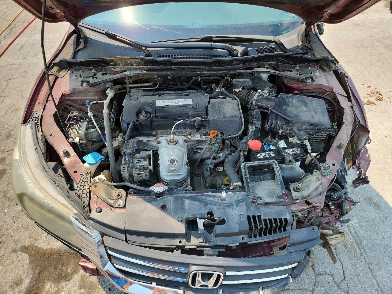 2015 Honda Accord Exl Burgundy vin: 1HGCR2F87FA175653