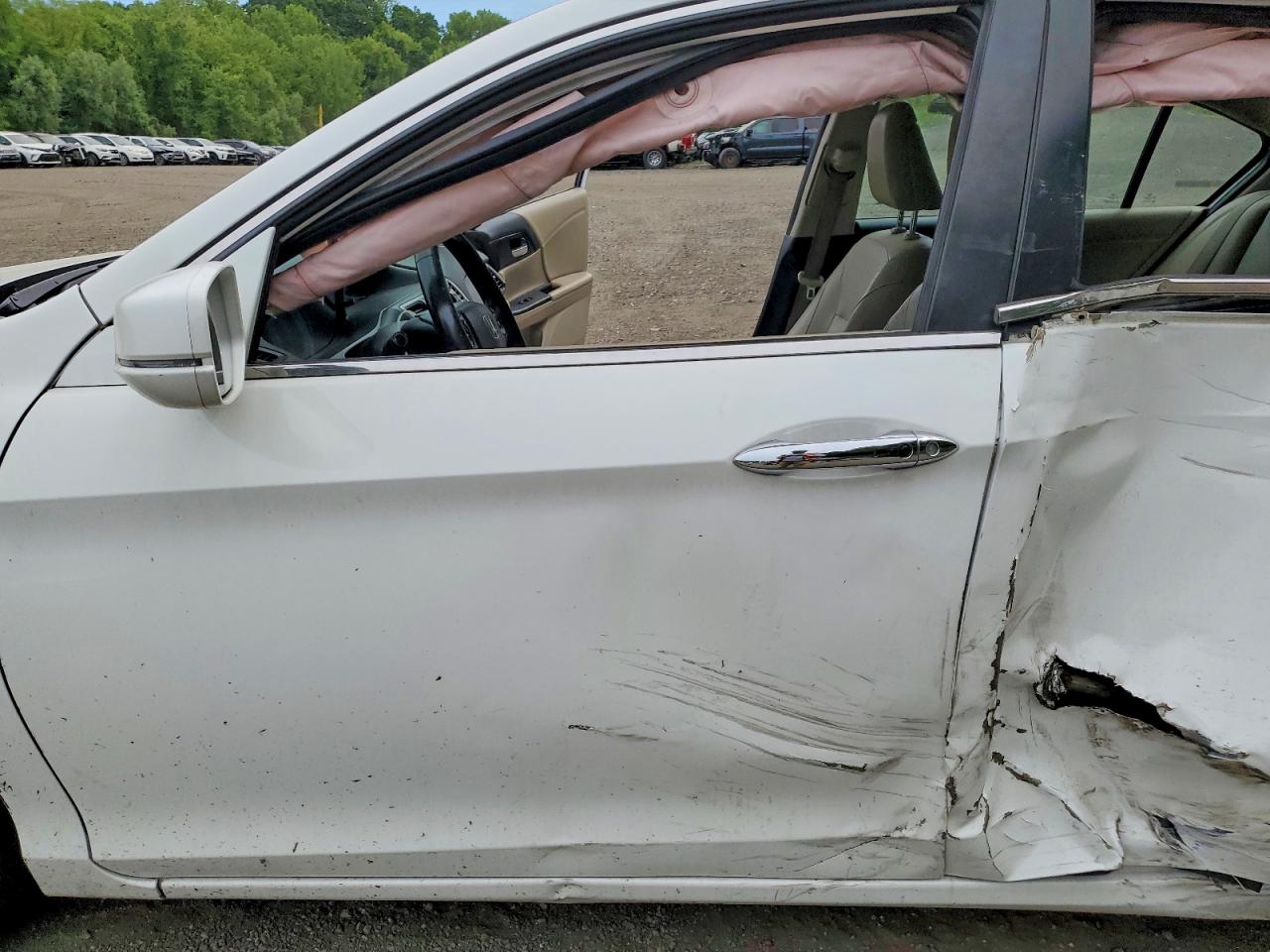 2015 Honda Accord Exl Белый vin: 1HGCR2F87FA184353