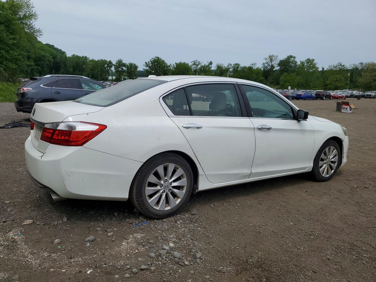 2015 Honda Accord Exl Белый vin: 1HGCR2F87FA184353