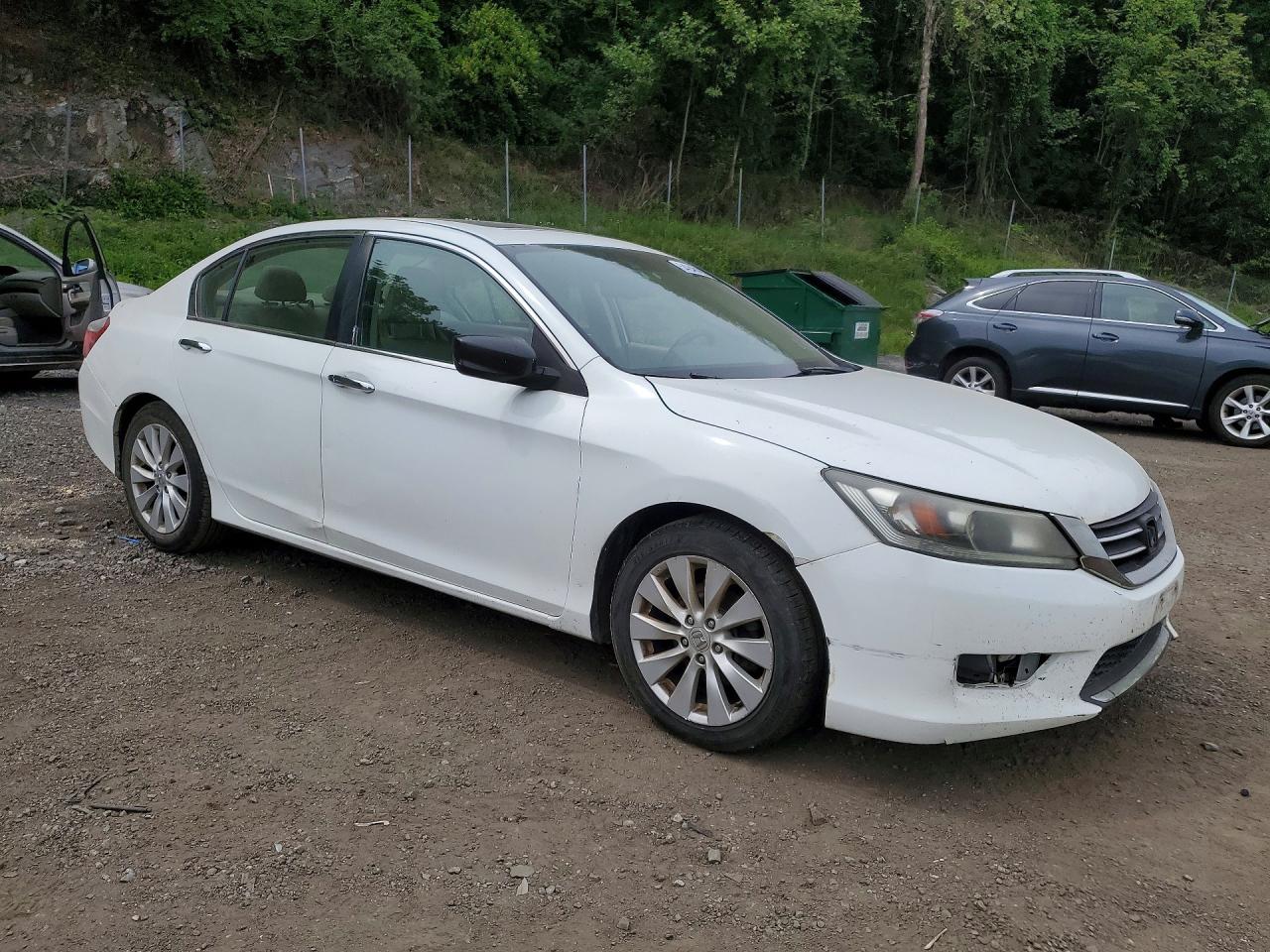 2015 Honda Accord Exl Белый vin: 1HGCR2F87FA184353