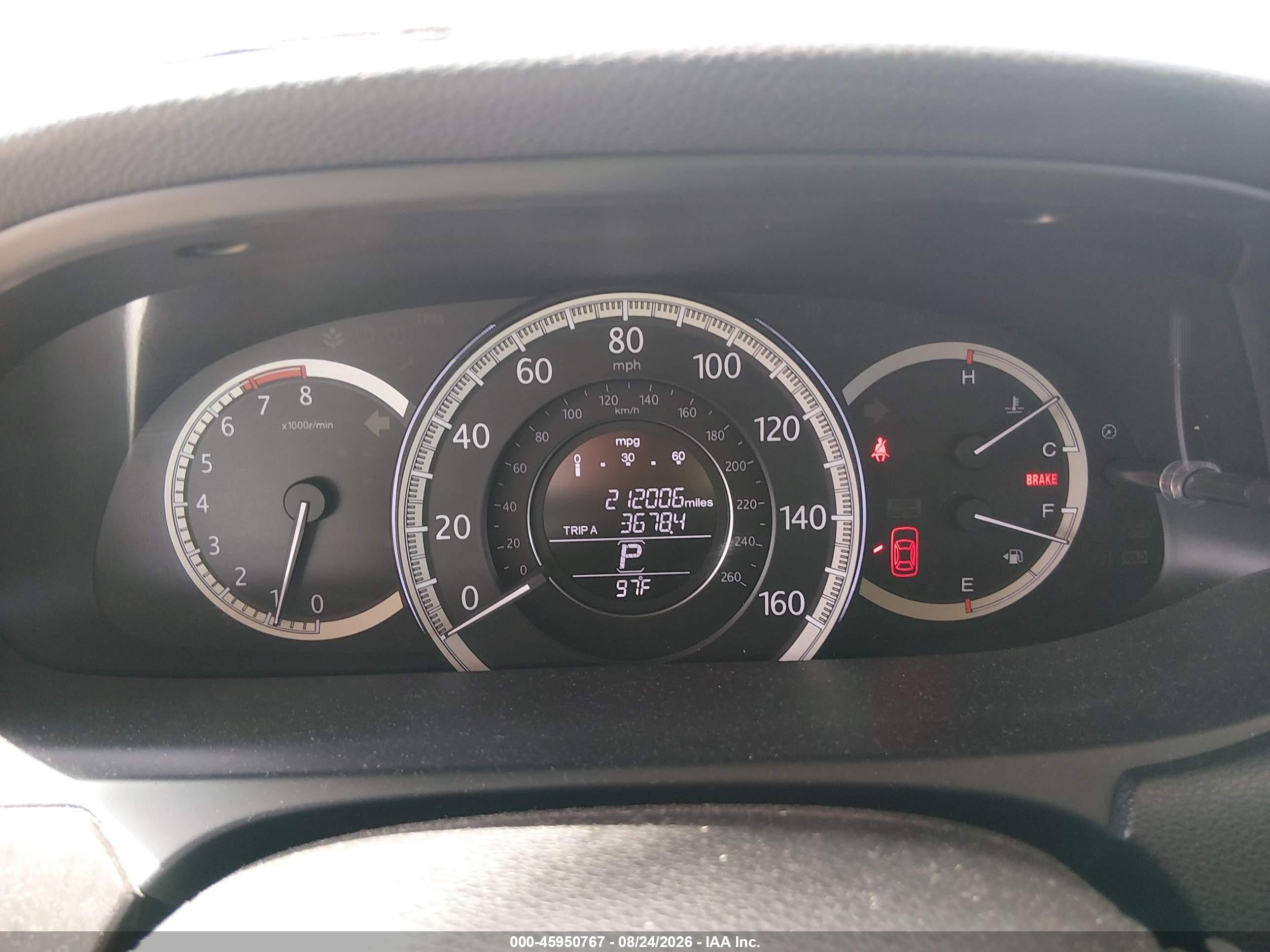 2015 Honda Accord Ex-l White vin: 1HGCR2F87FA209560