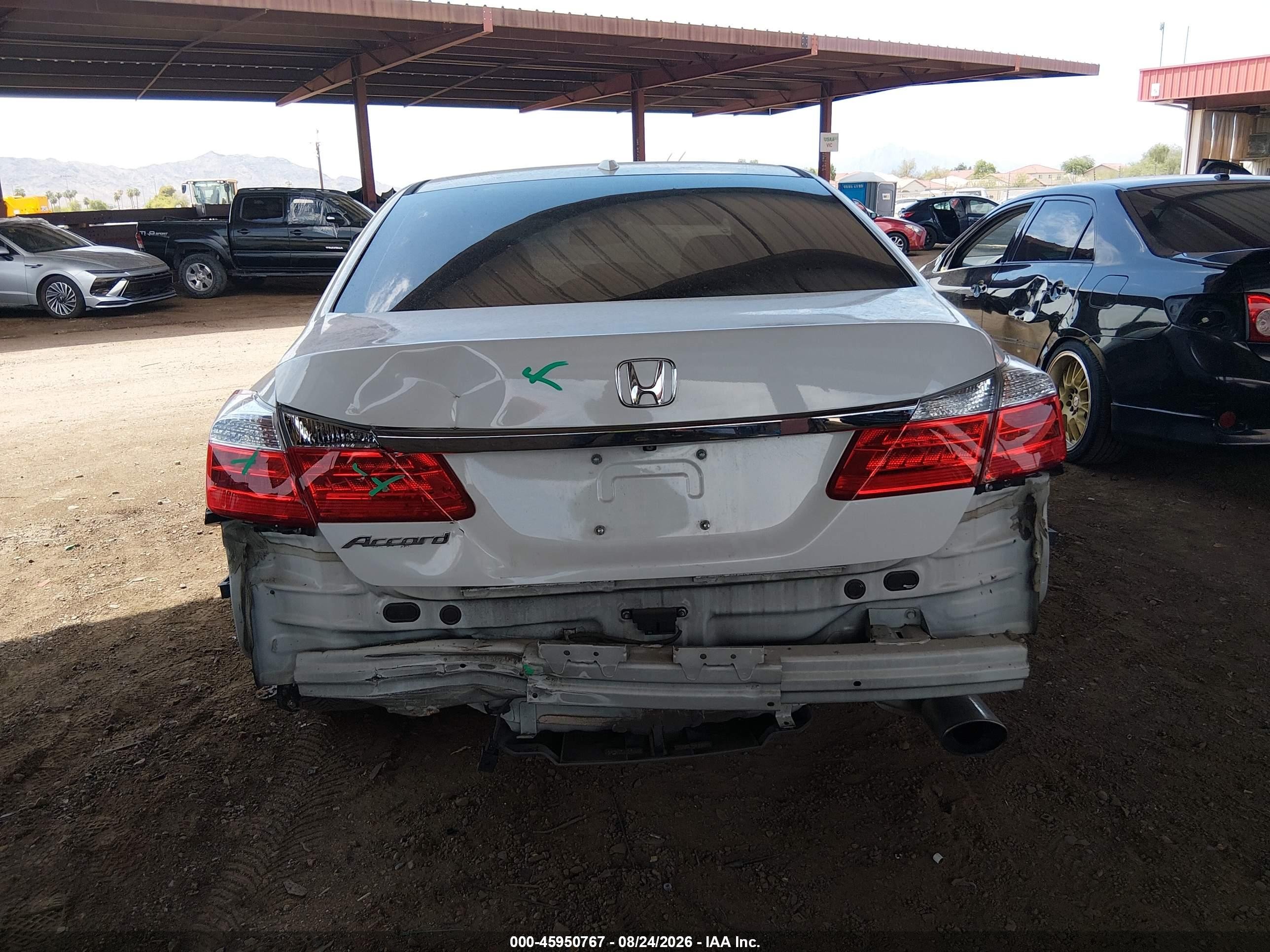 2015 Honda Accord Ex-l White vin: 1HGCR2F87FA209560