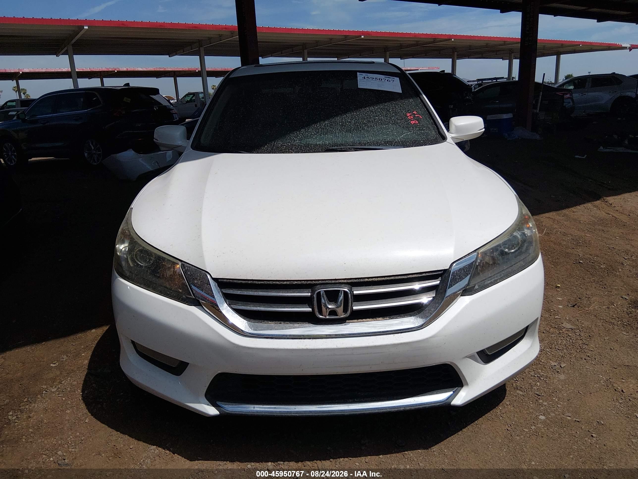 2015 Honda Accord Ex-l White vin: 1HGCR2F87FA209560