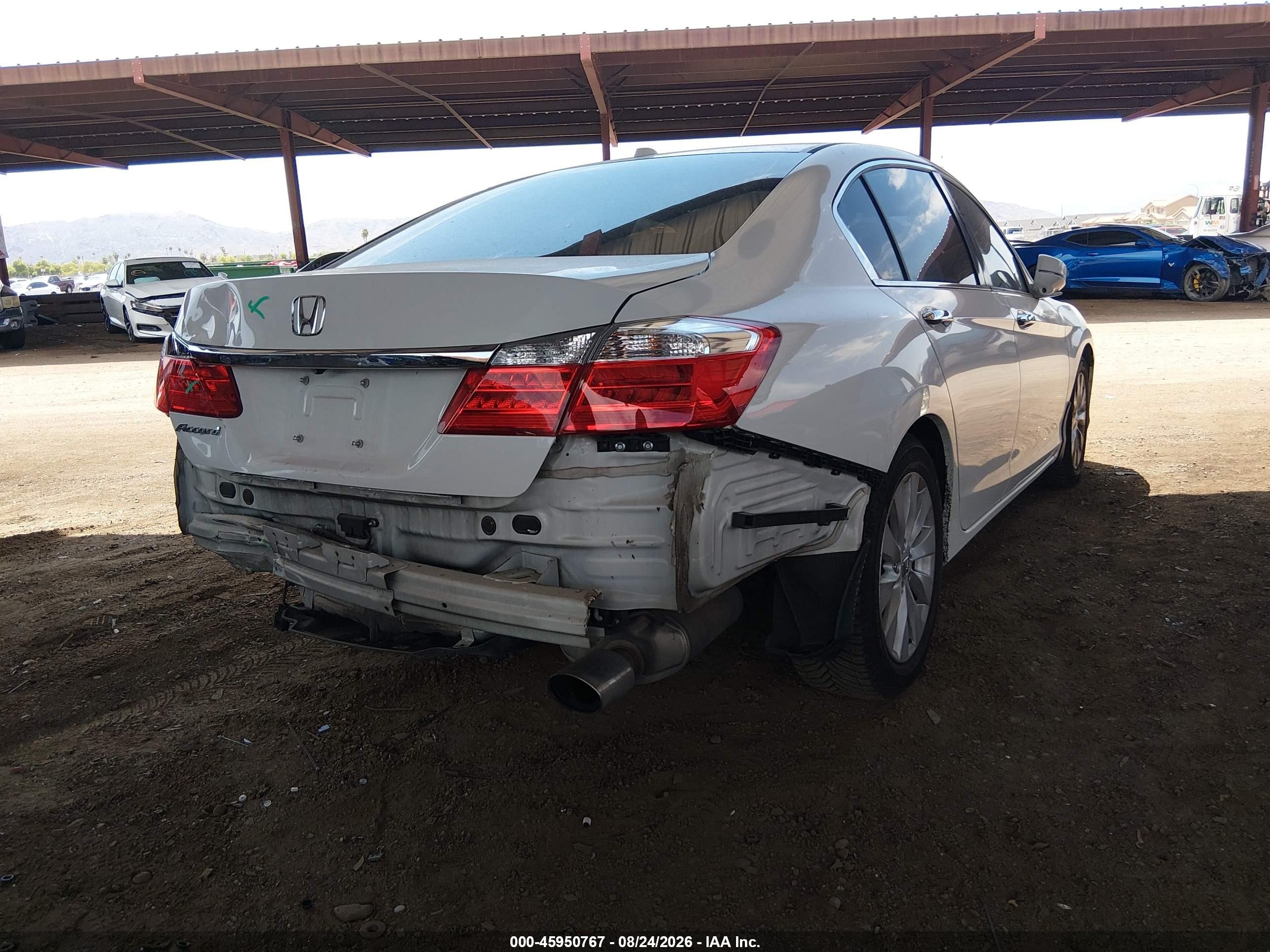 2015 Honda Accord Ex-l White vin: 1HGCR2F87FA209560