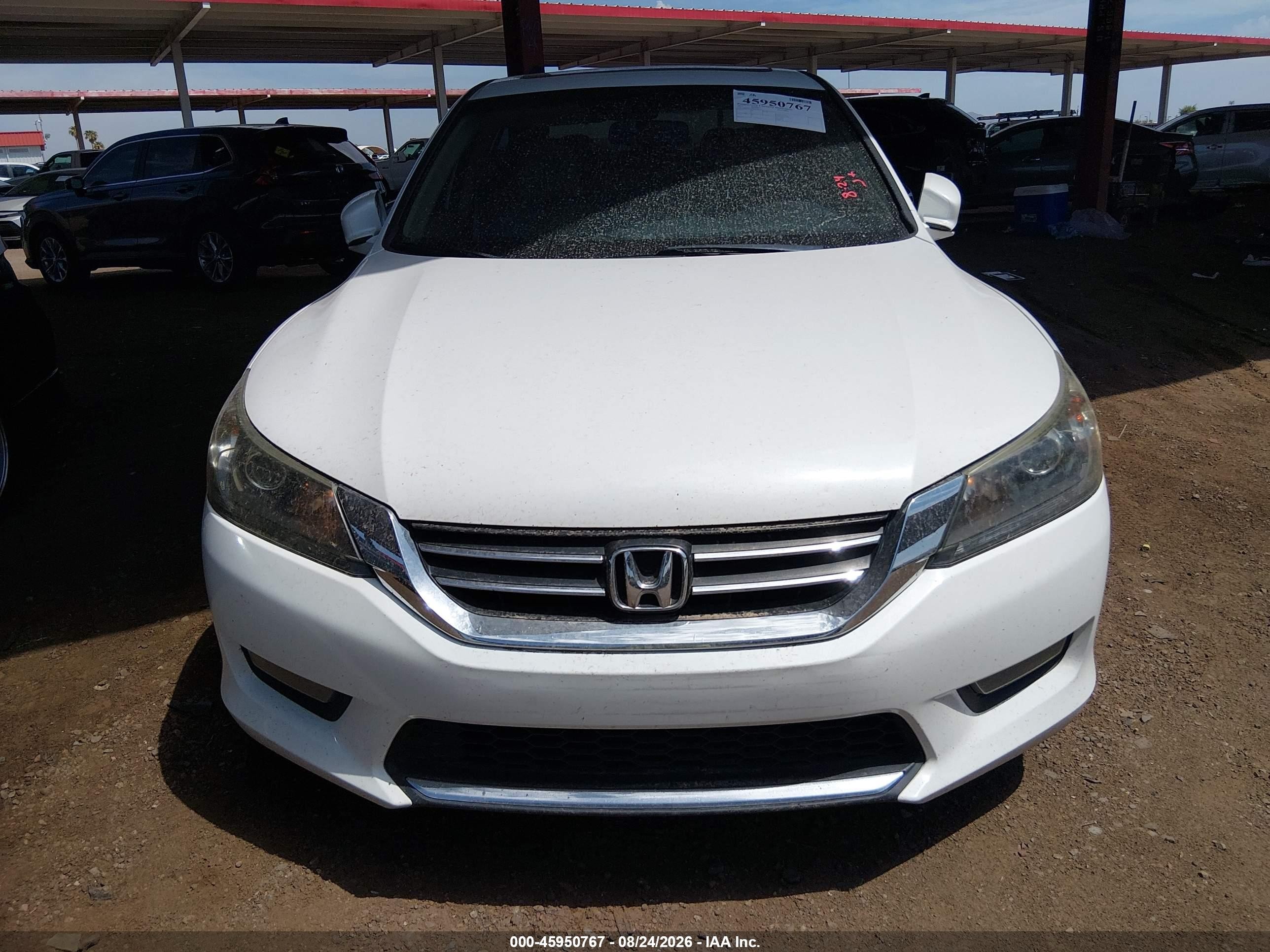 2015 Honda Accord Ex-l White vin: 1HGCR2F87FA209560