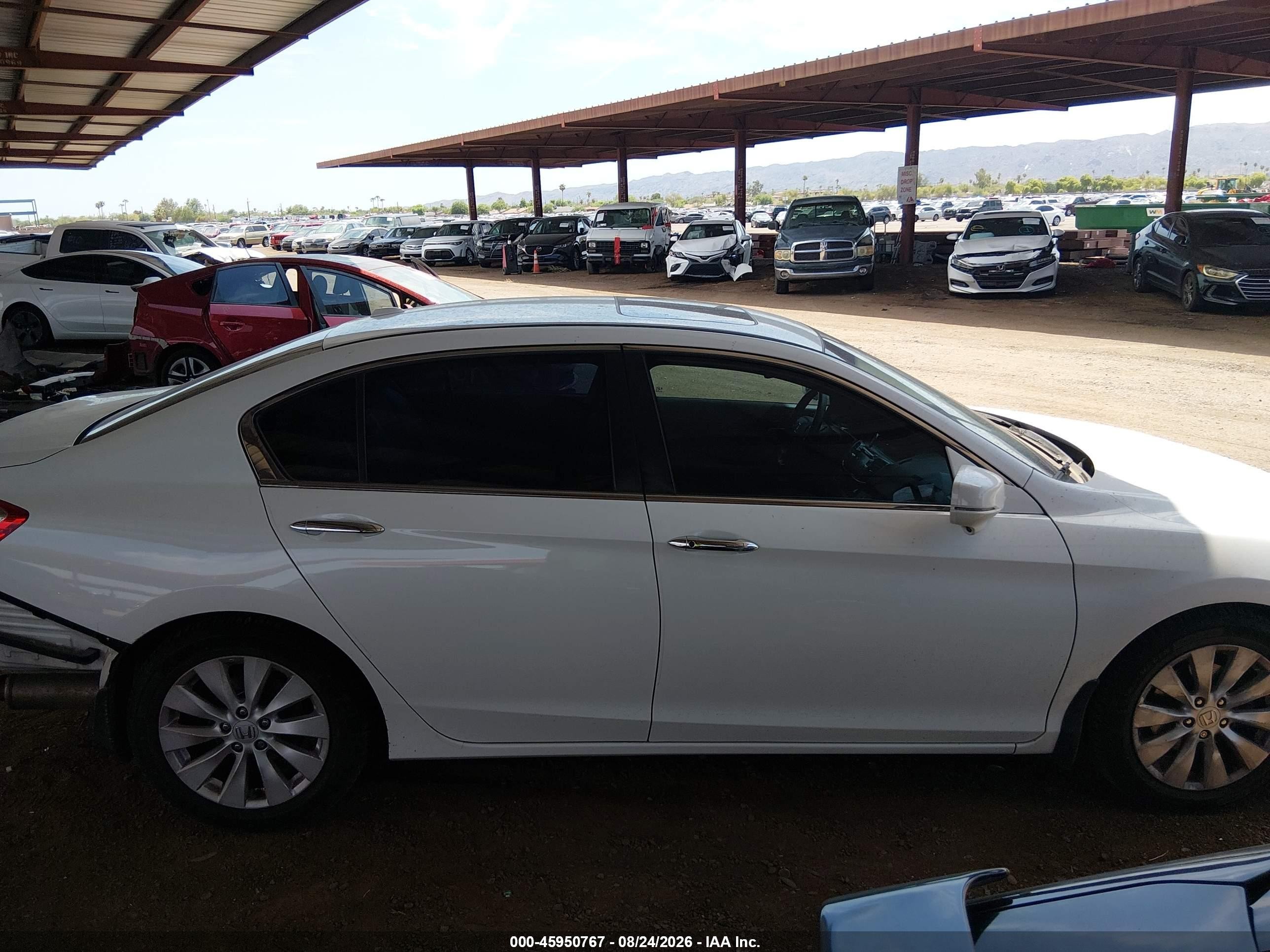 2015 Honda Accord Ex-l White vin: 1HGCR2F87FA209560
