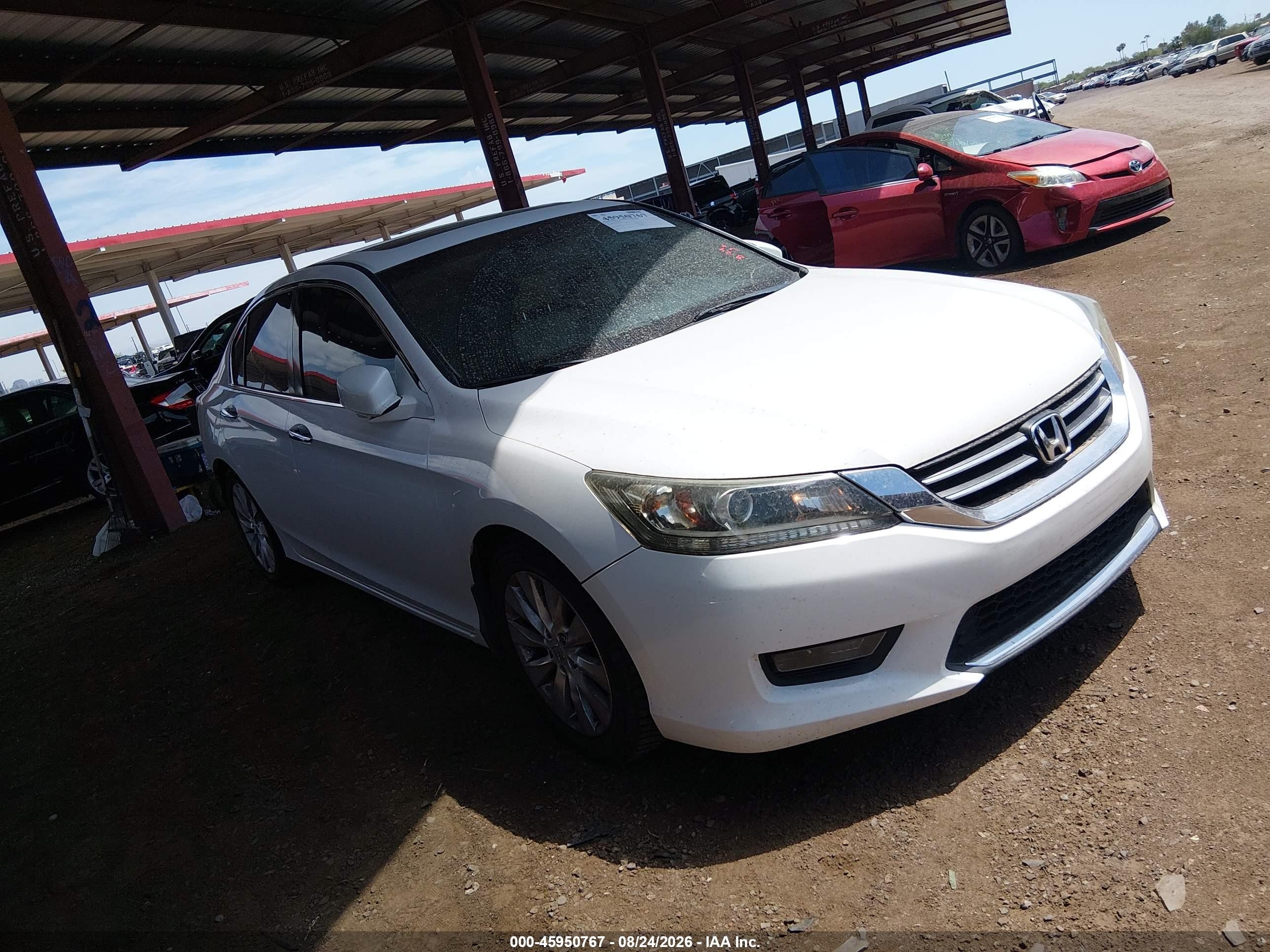 2015 Honda Accord Ex-l White vin: 1HGCR2F87FA209560