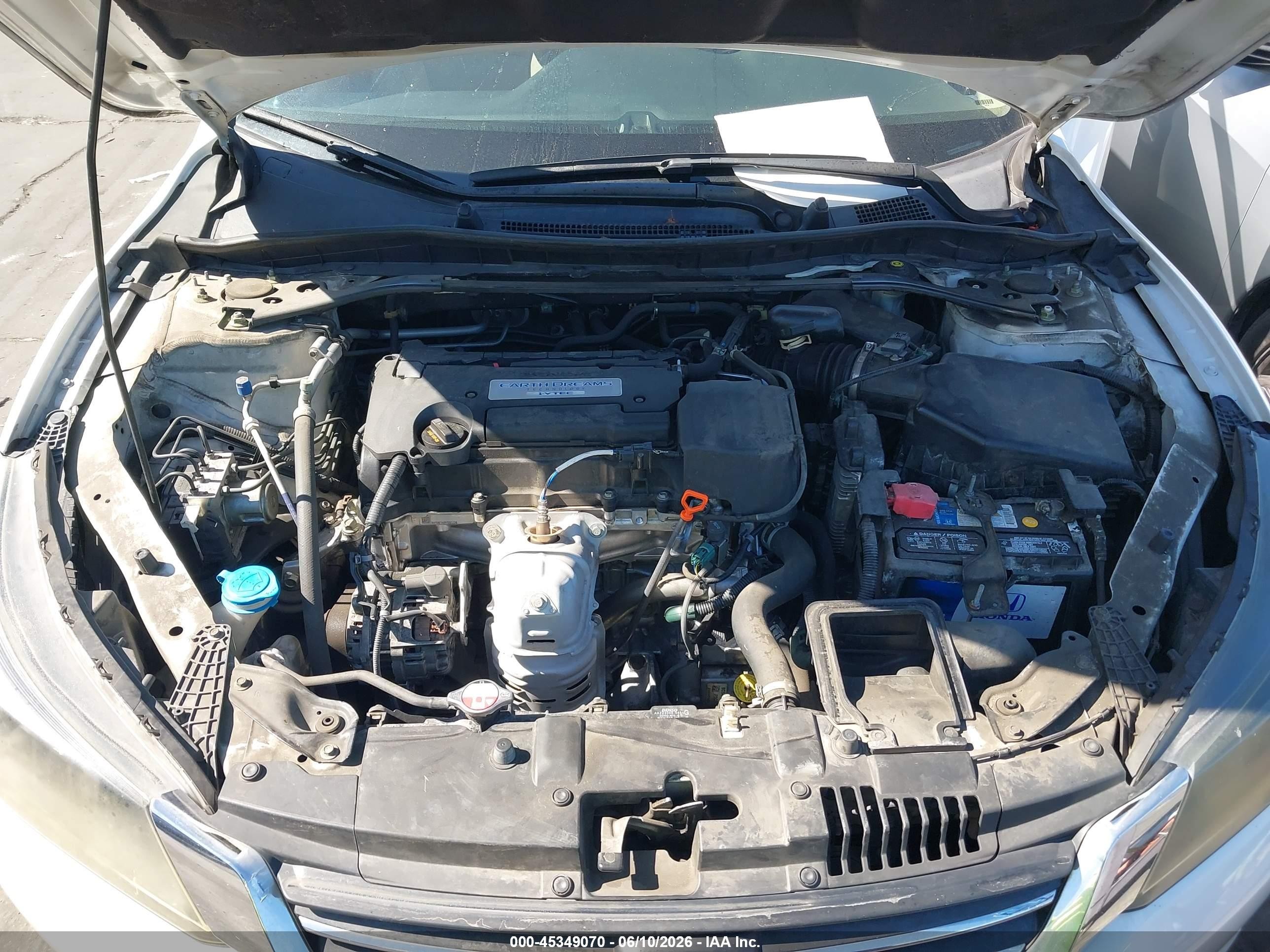2015 Honda Accord Ex-l White vin: 1HGCR2F87FA214239