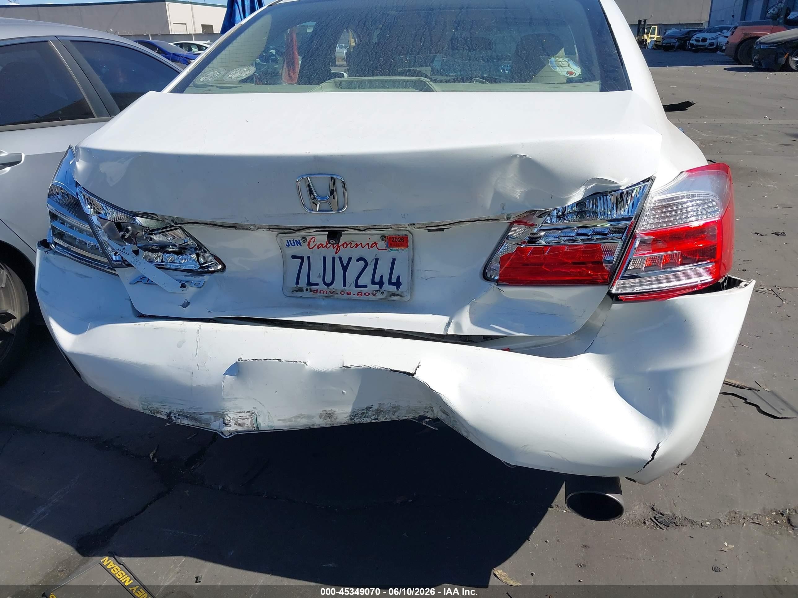 2015 Honda Accord Ex-l White vin: 1HGCR2F87FA214239