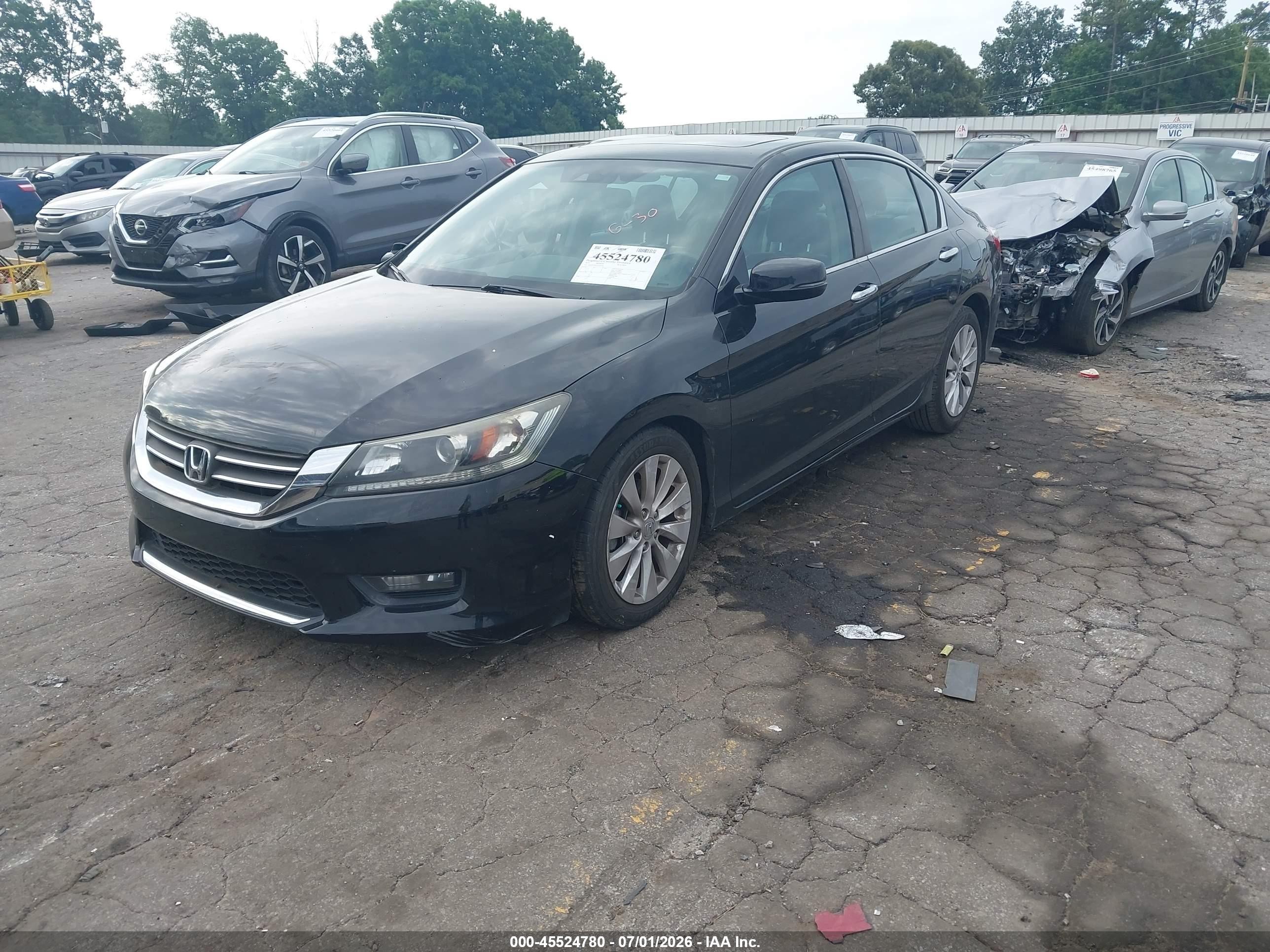 2015 Honda Accord Ex-l Black vin: 1HGCR2F87FA240128