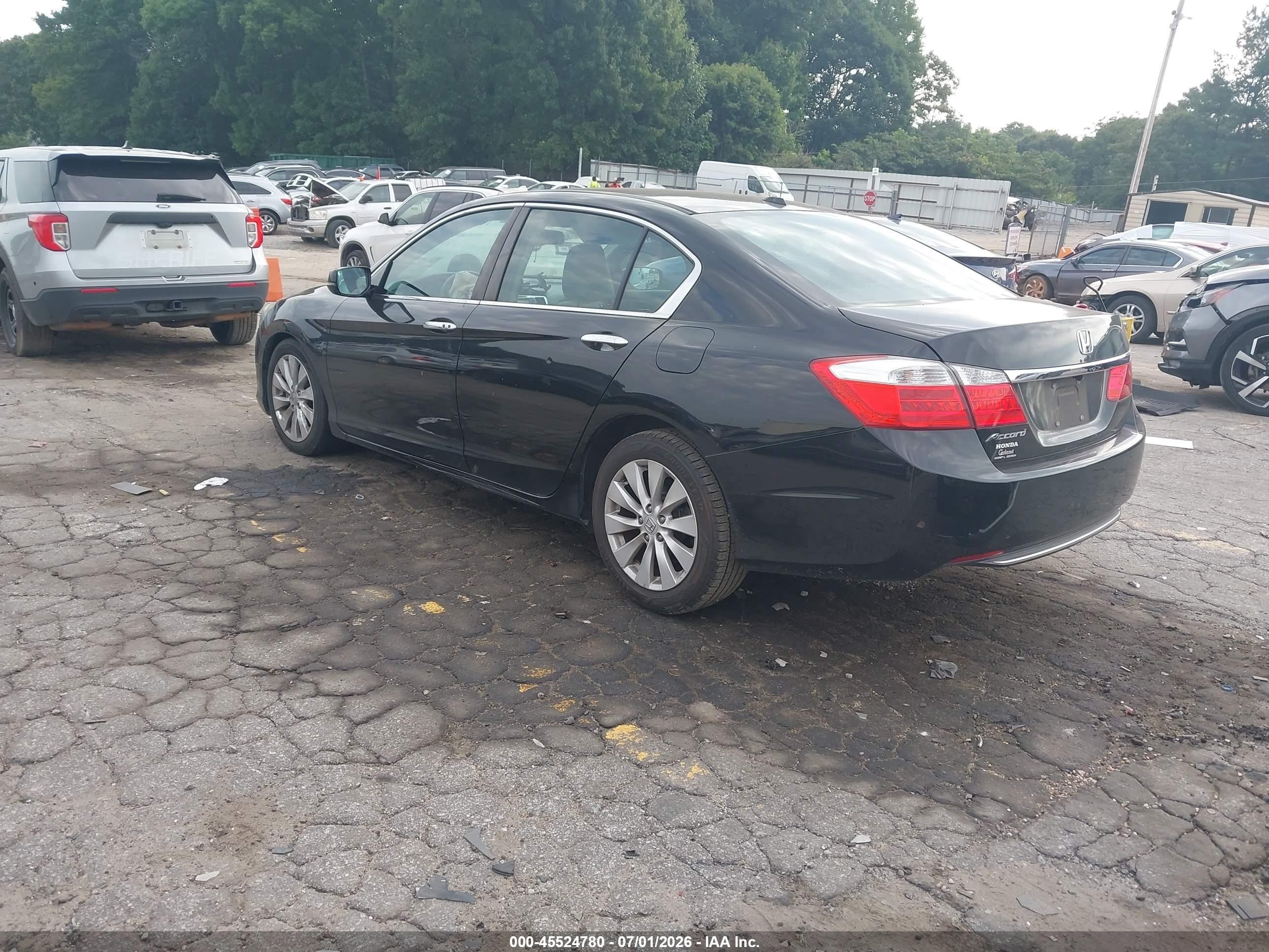2015 Honda Accord Ex-l Black vin: 1HGCR2F87FA240128