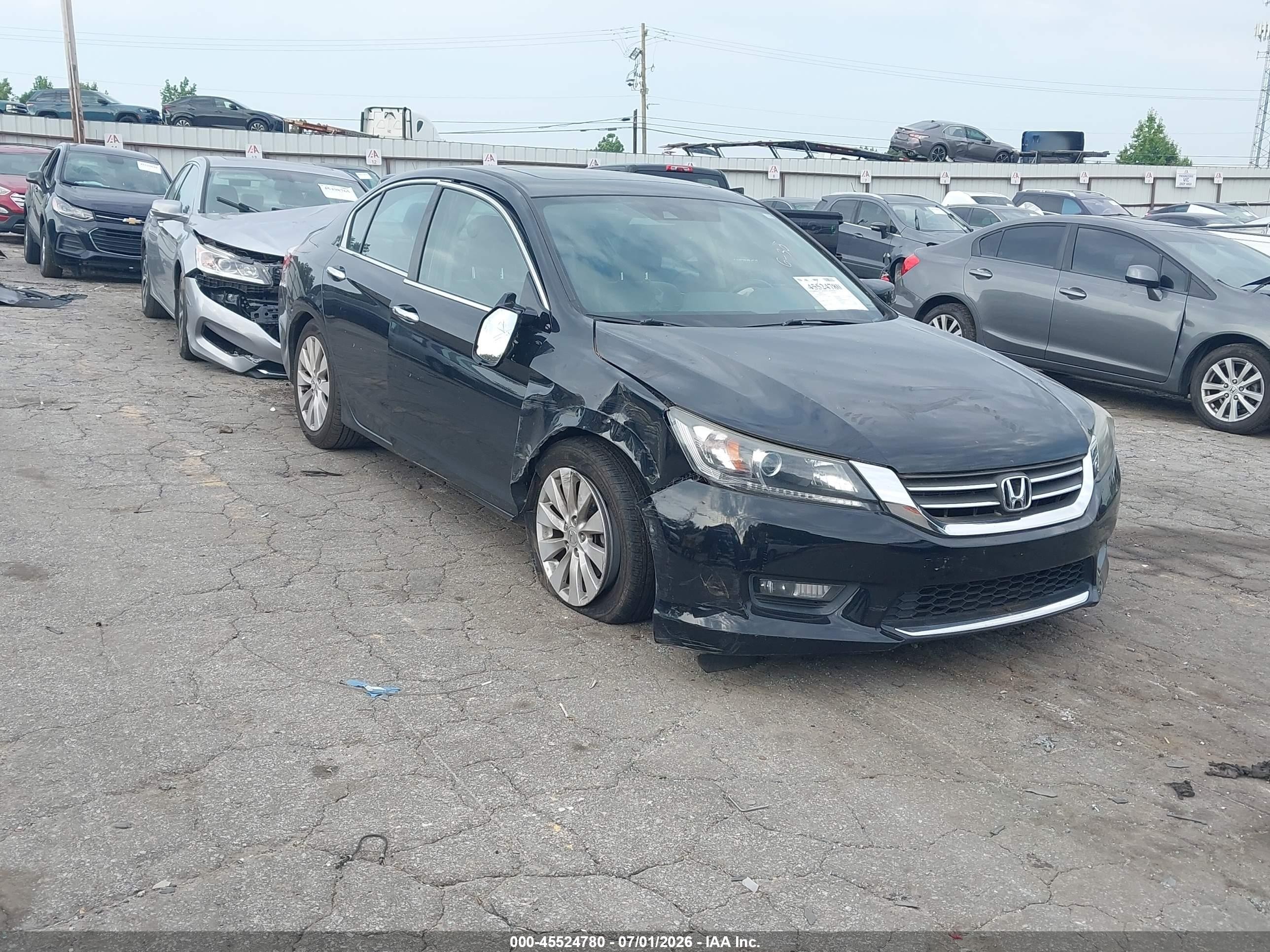 2015 Honda Accord Ex-l Black vin: 1HGCR2F87FA240128