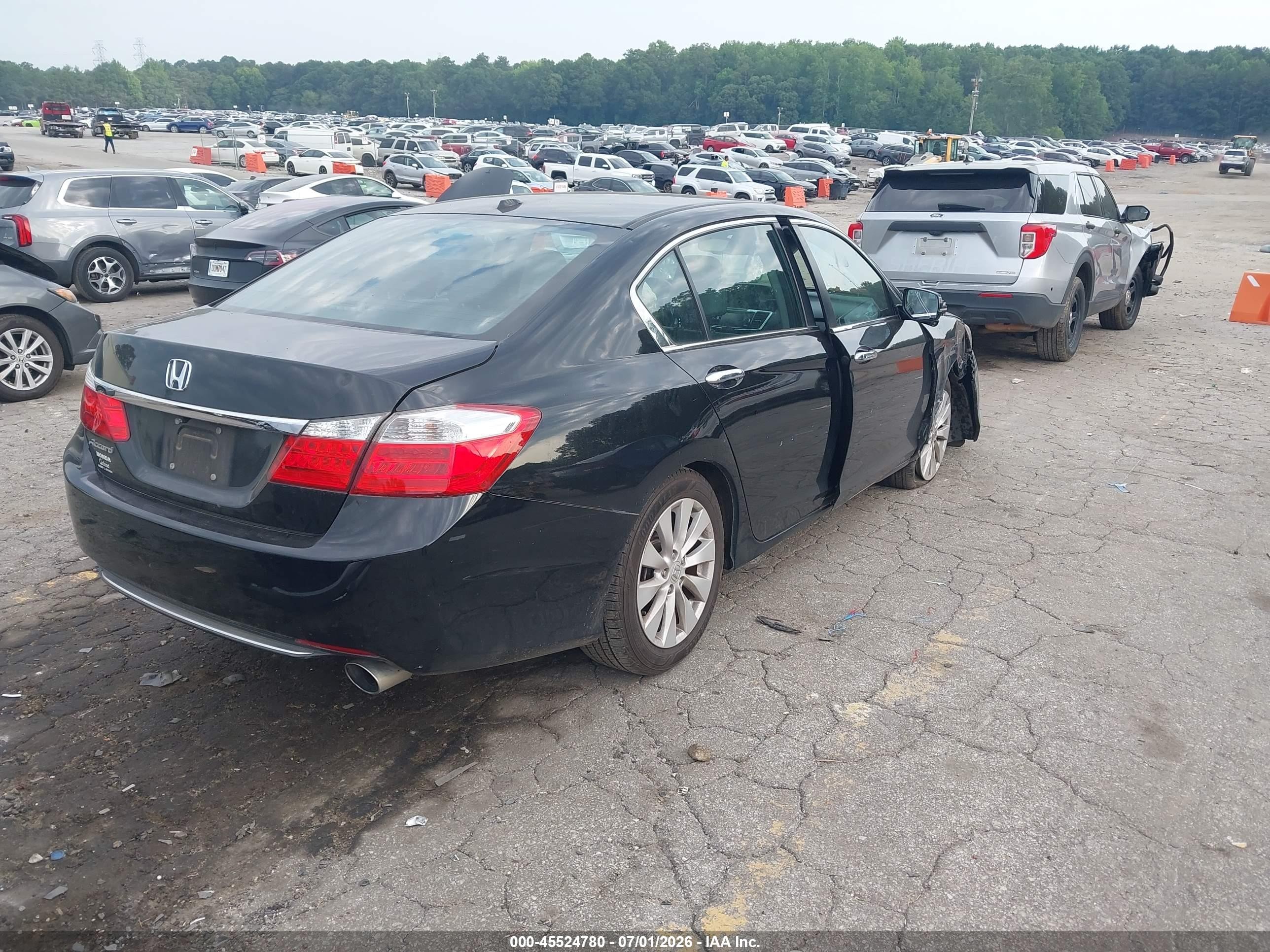 2015 Honda Accord Ex-l Black vin: 1HGCR2F87FA240128