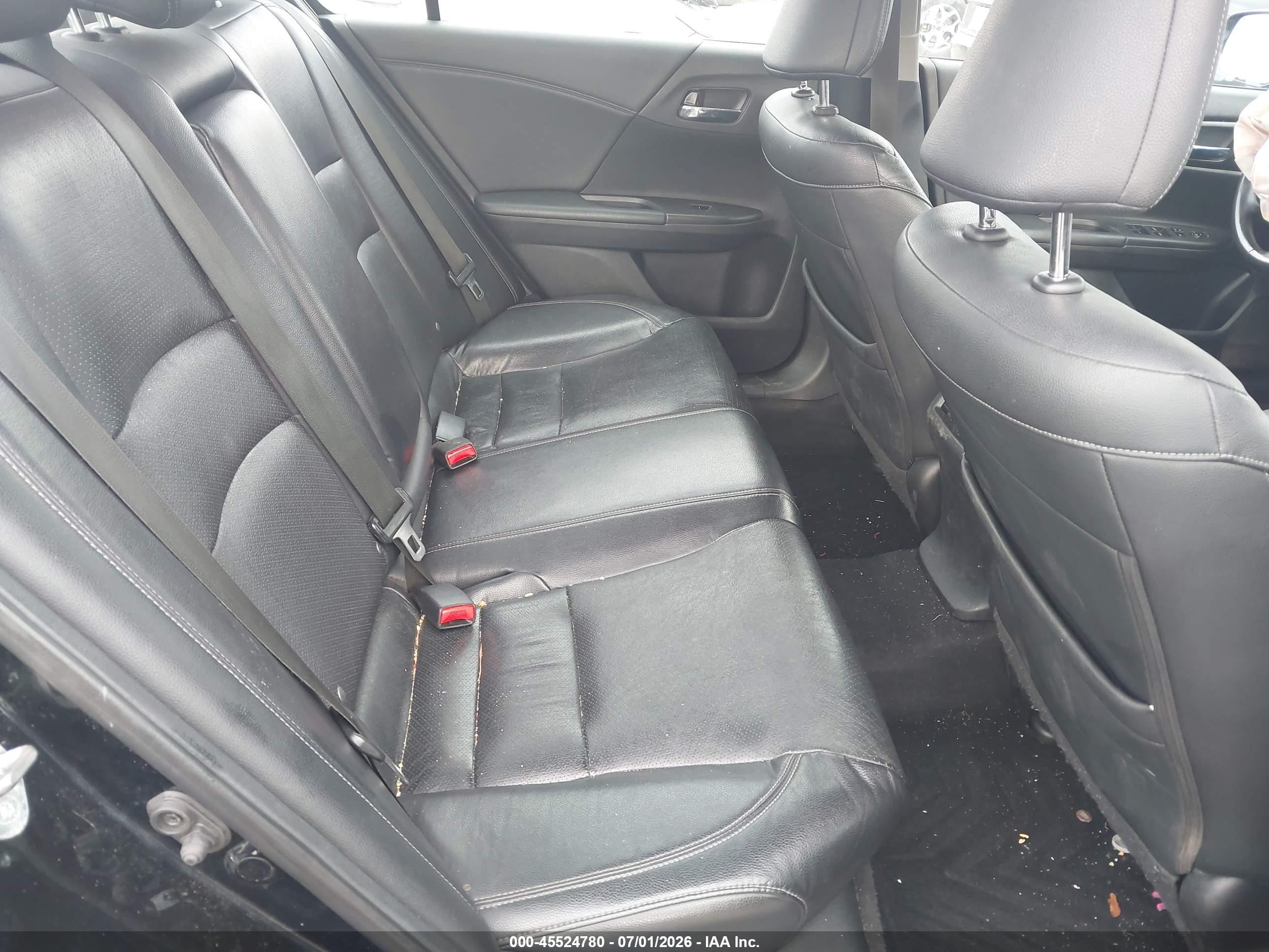2015 Honda Accord Ex-l Black vin: 1HGCR2F87FA240128