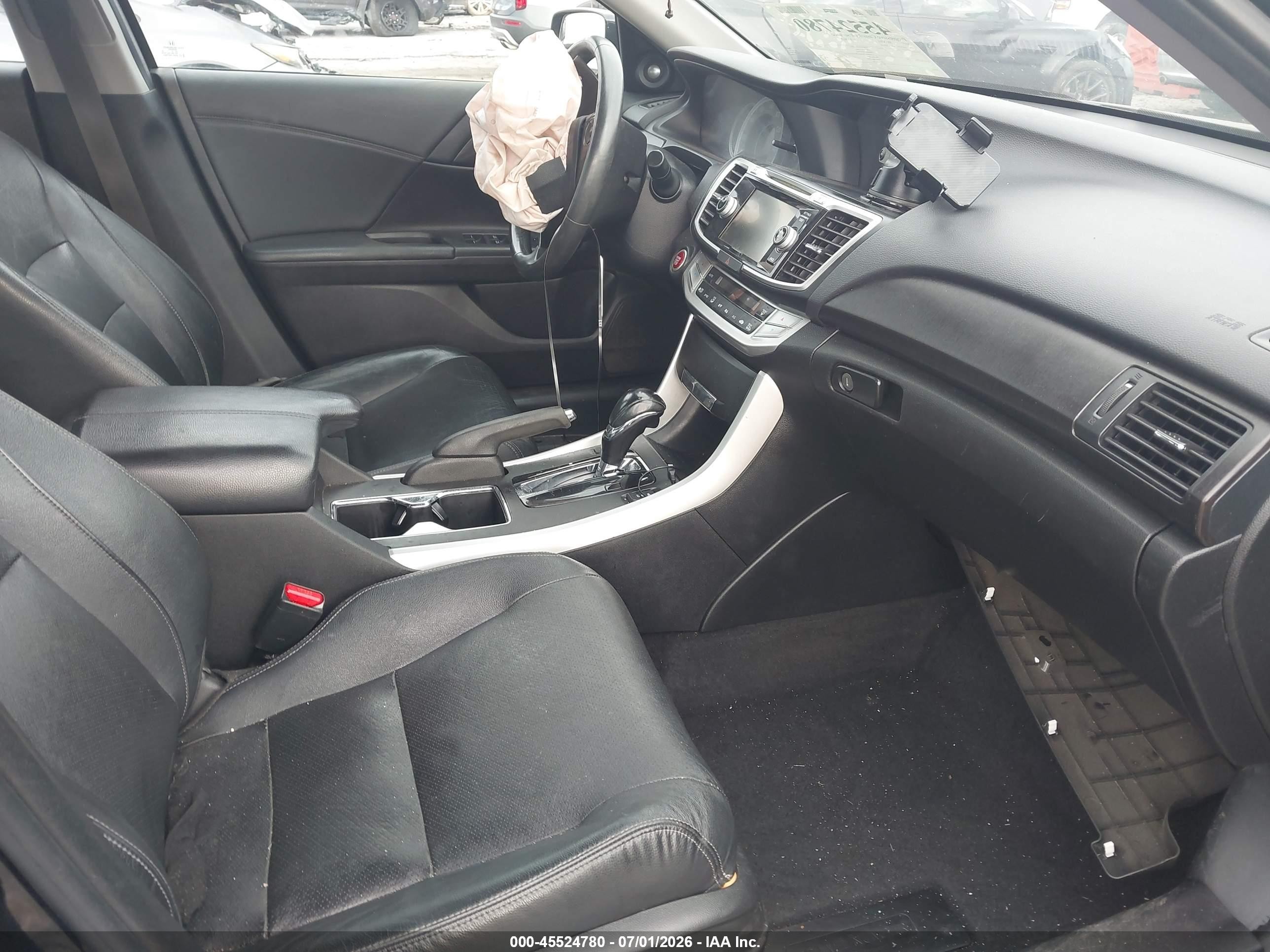 2015 Honda Accord Ex-l Black vin: 1HGCR2F87FA240128