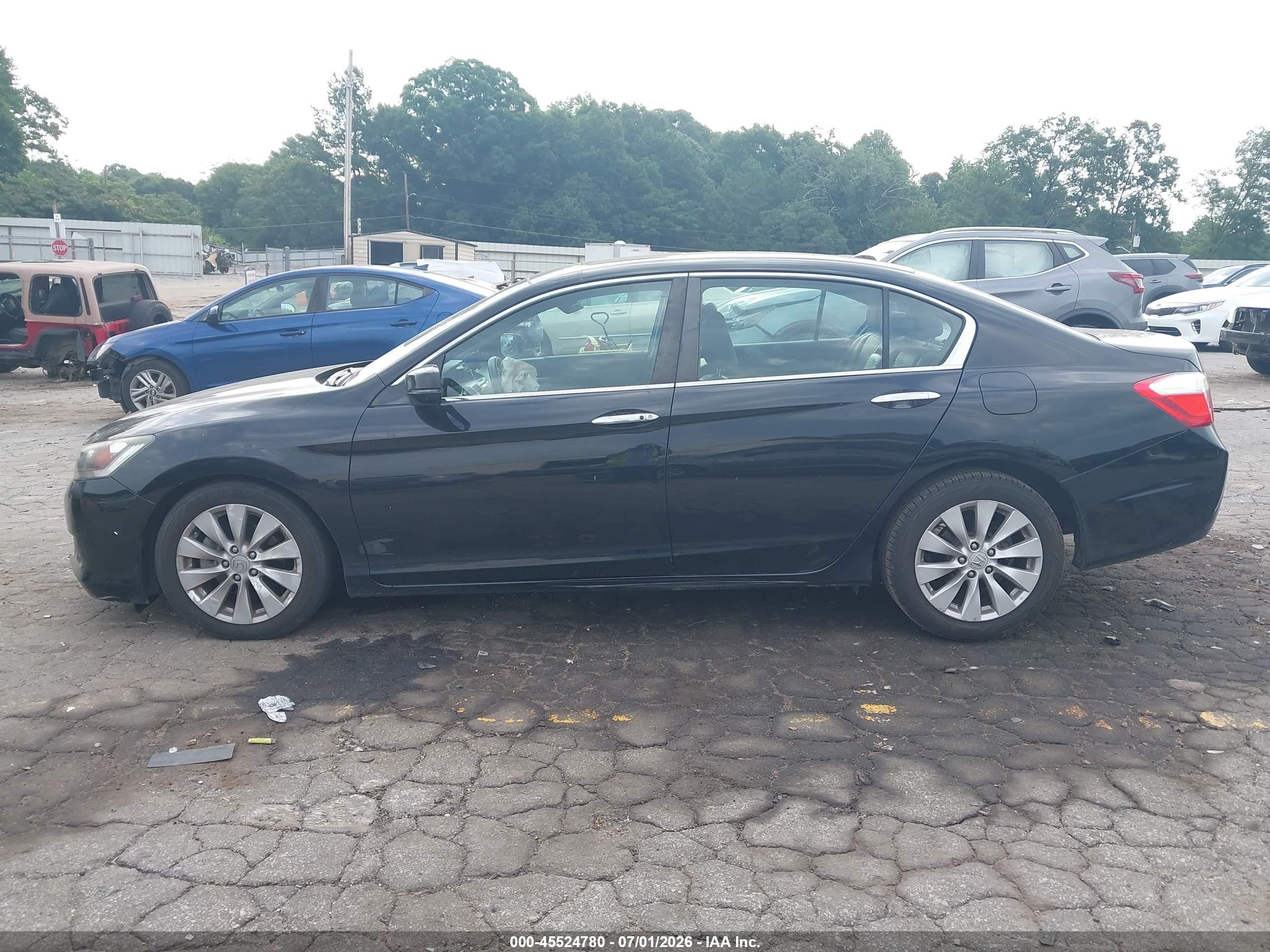 2015 Honda Accord Ex-l Black vin: 1HGCR2F87FA240128