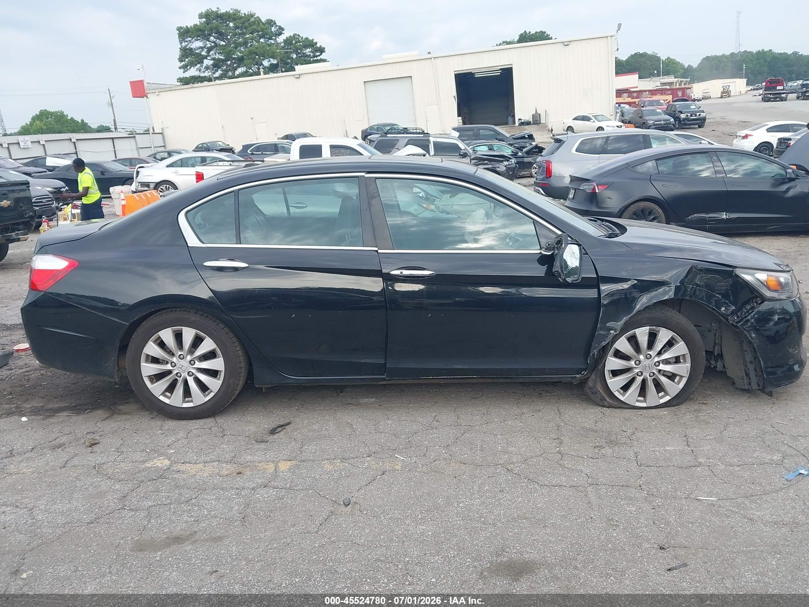 2015 Honda Accord Ex-l Black vin: 1HGCR2F87FA240128