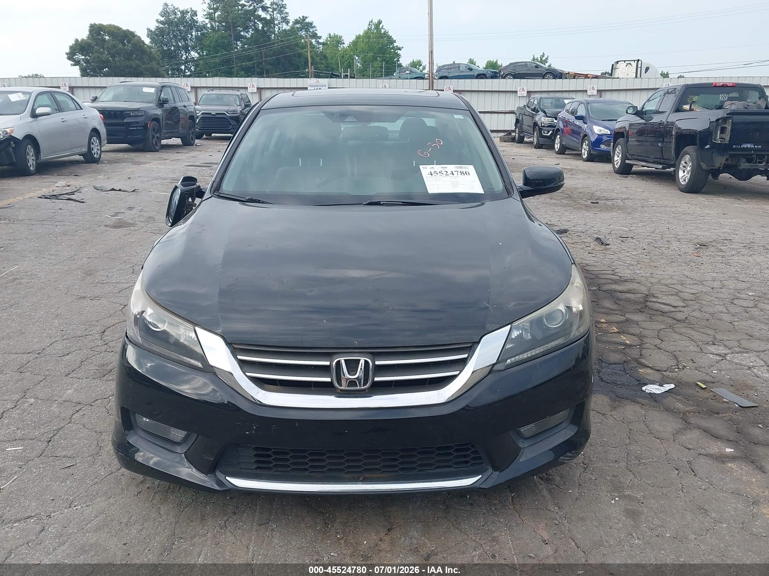 2015 Honda Accord Ex-l Black vin: 1HGCR2F87FA240128