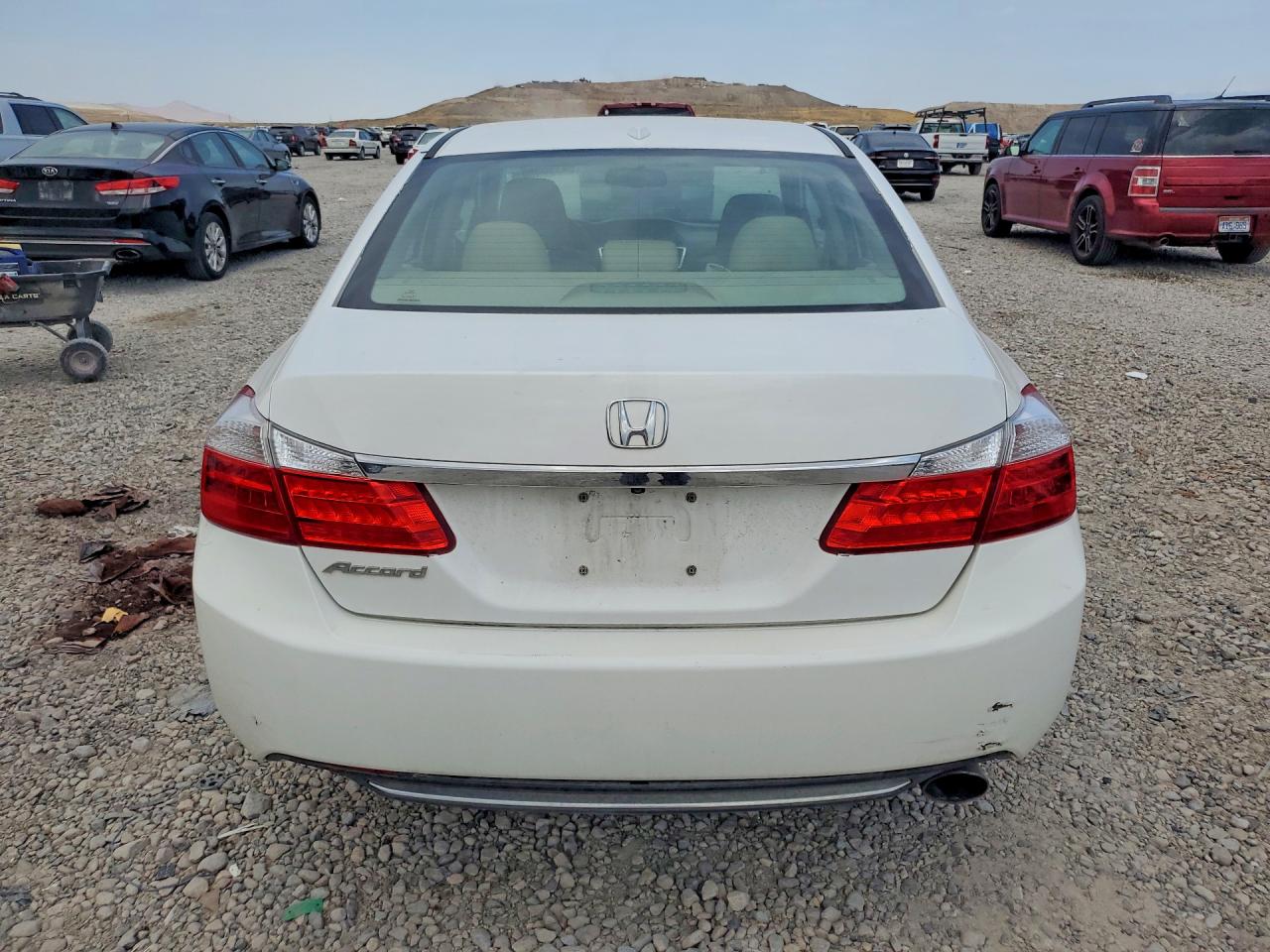 2015 Honda Accord Exl Белый vin: 1HGCR2F87FA241151